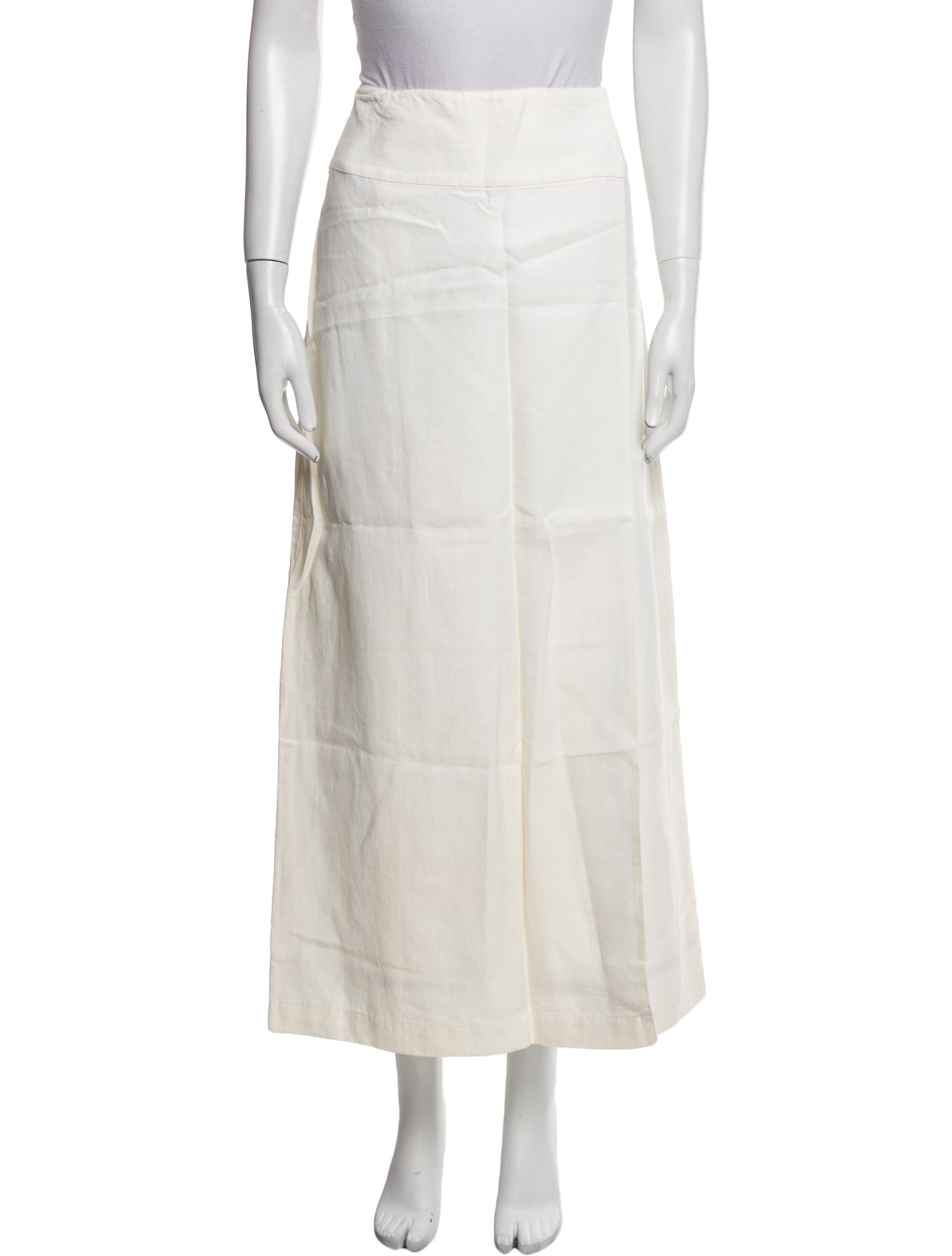 'S Max Mara Linen Midi Length Skirt