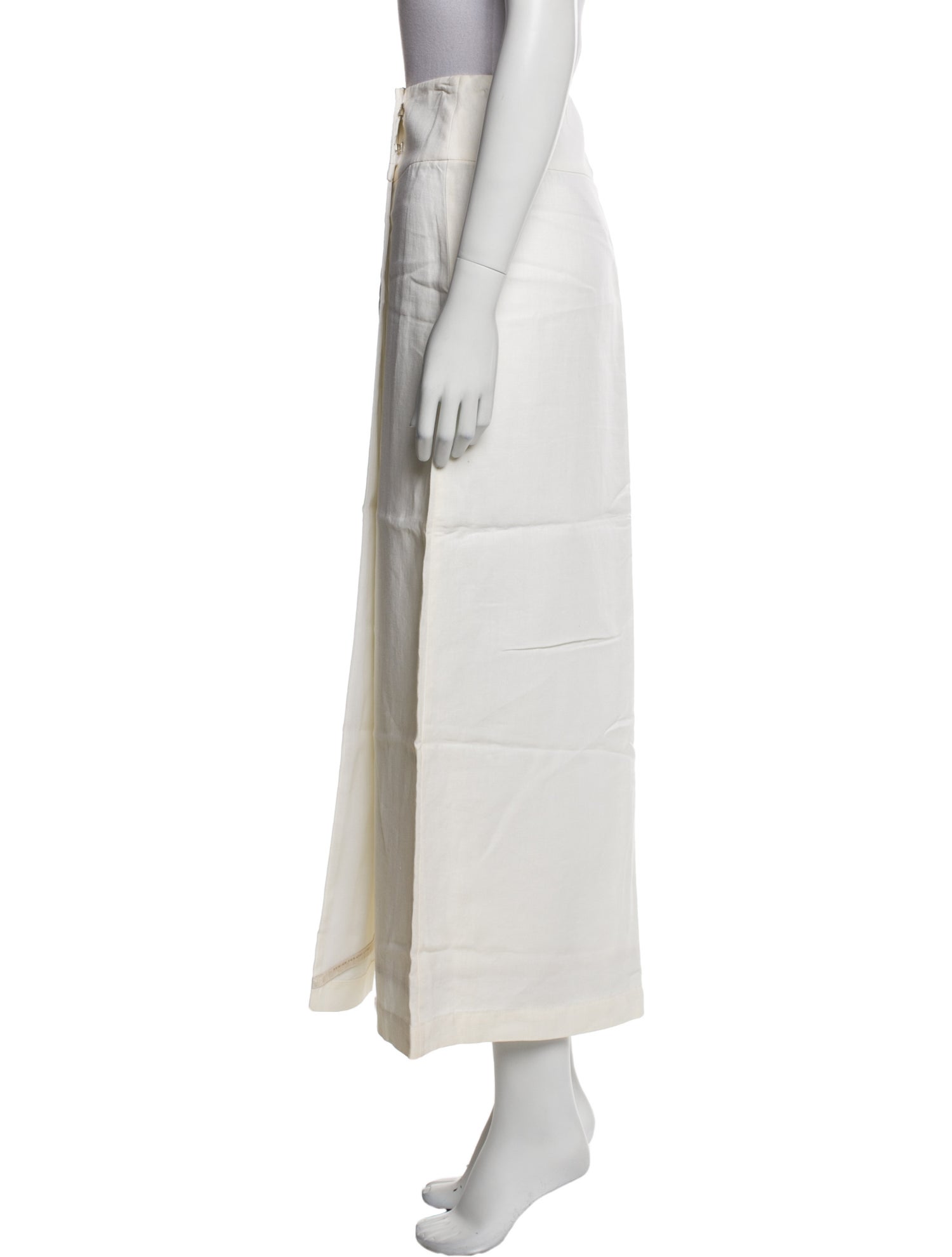 'S Max Mara Linen Midi Length Skirt