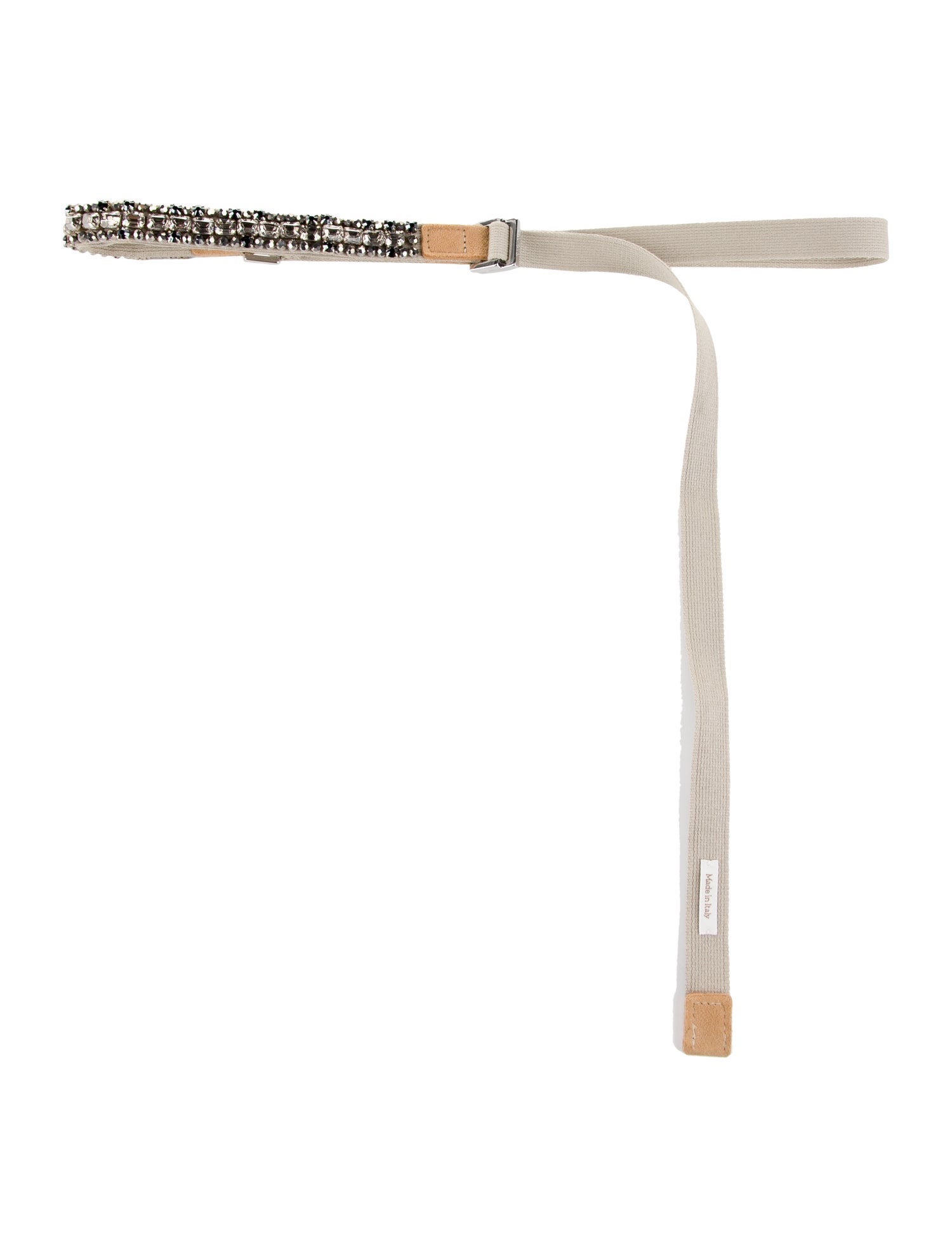 'S Max Mara Skinny Crystal Embellishments Belt