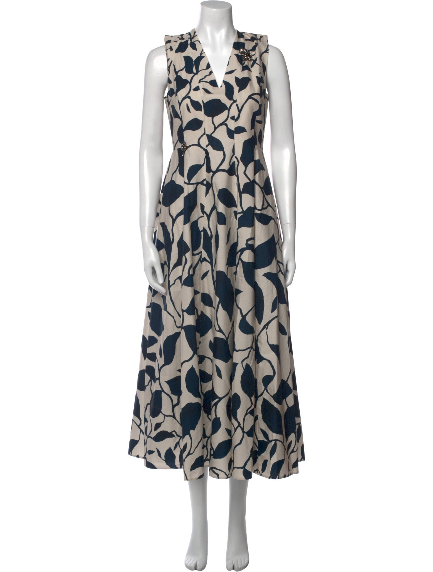 'S Max Mara Printed Long Dress