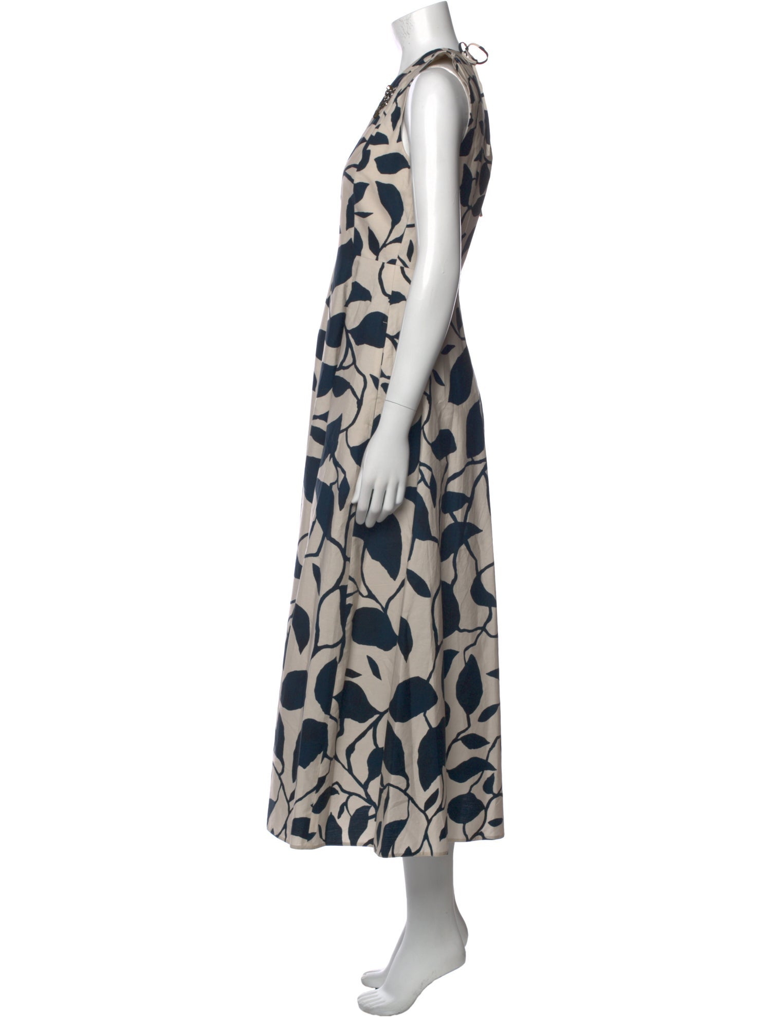 'S Max Mara Printed Long Dress