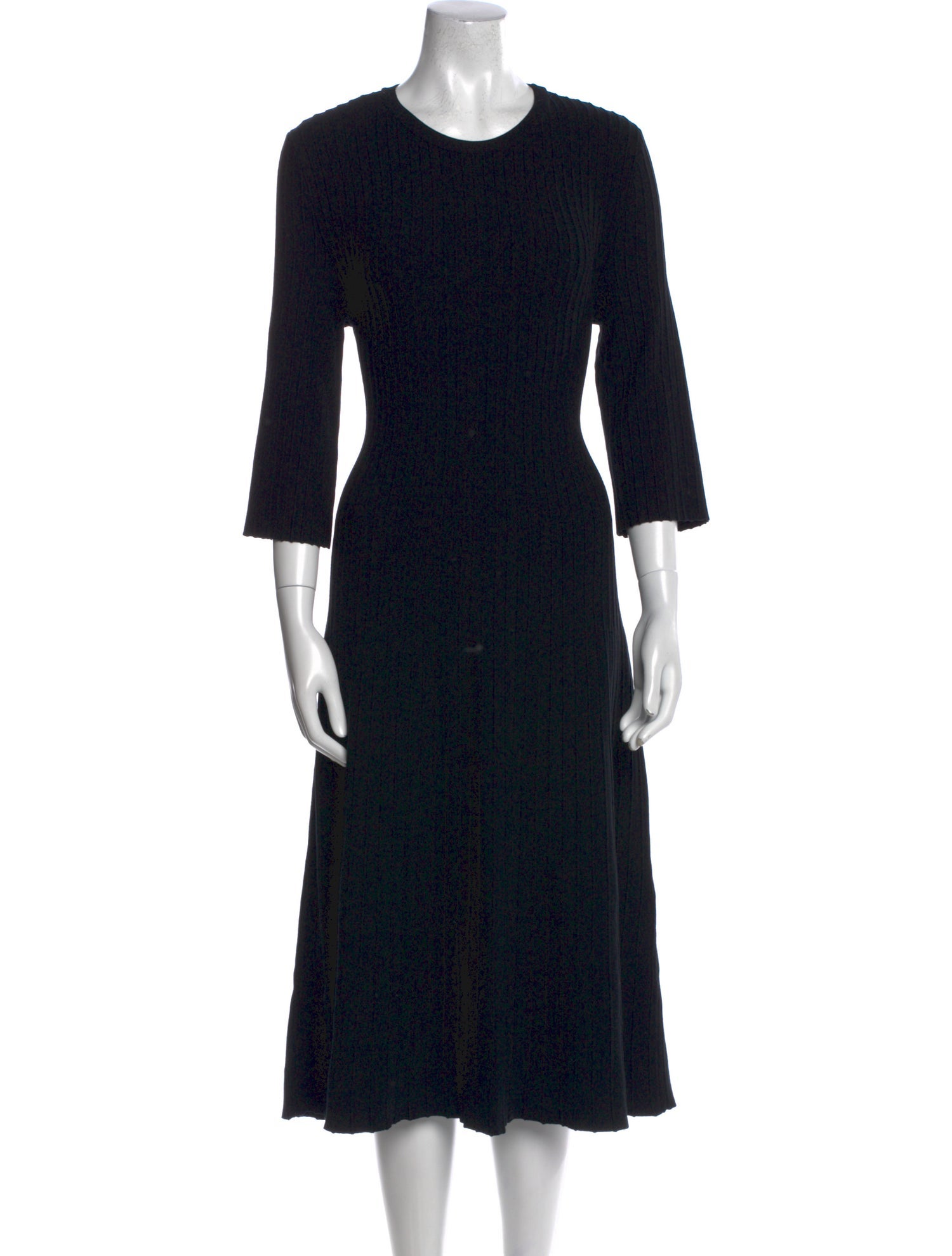 'S Max Mara Crew Neck Long Dress
