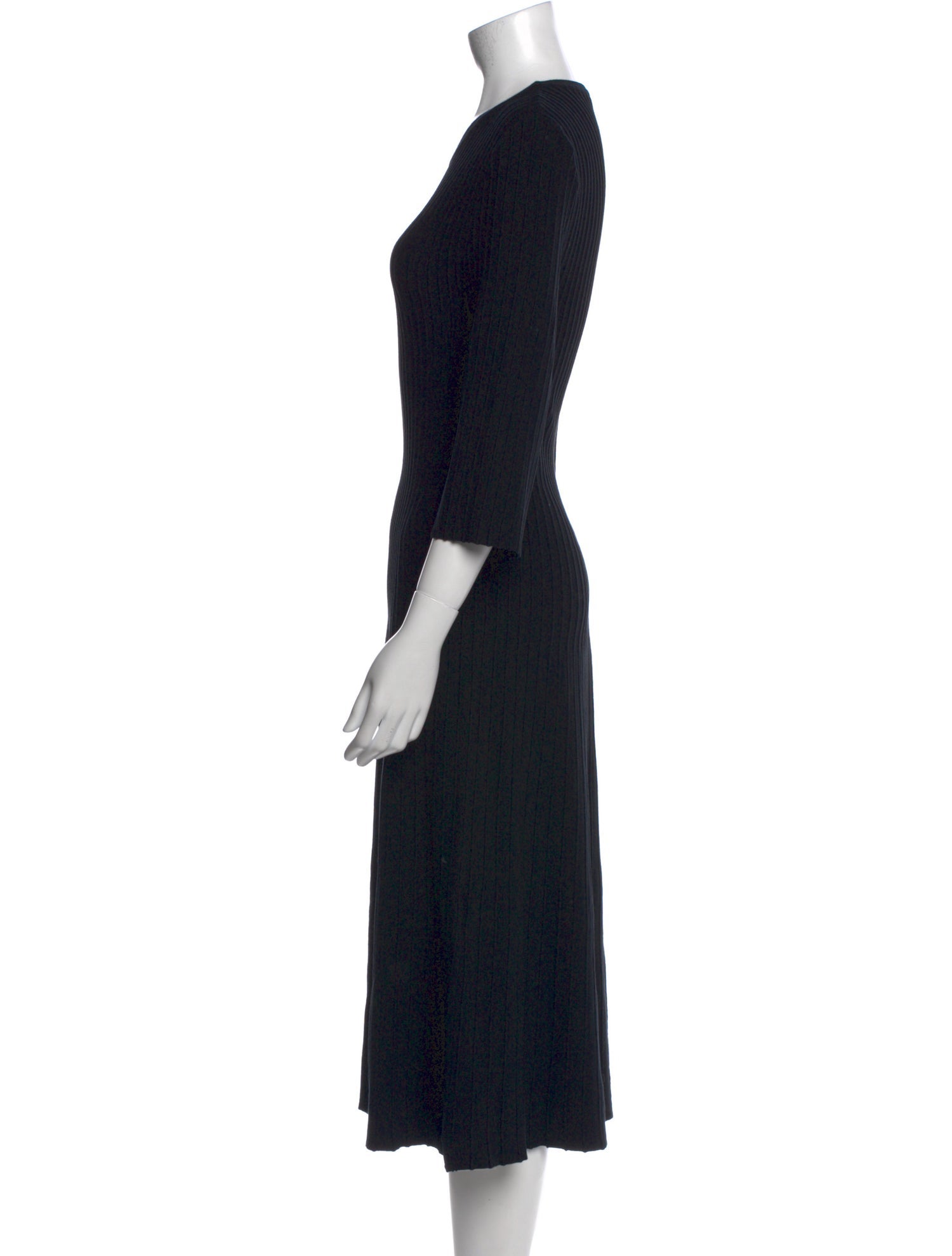 'S Max Mara Crew Neck Long Dress