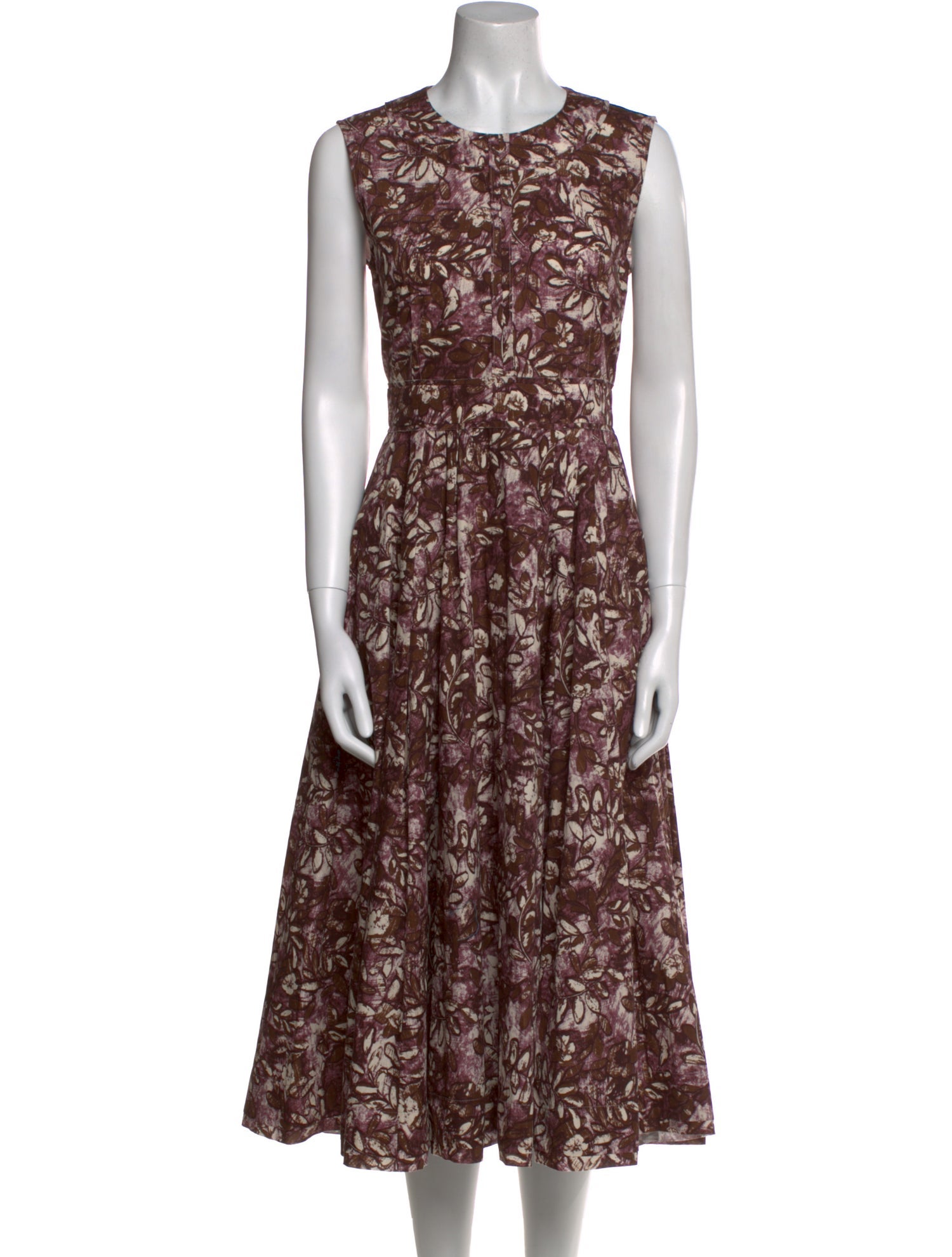 'S Max Mara Printed Long Dress
