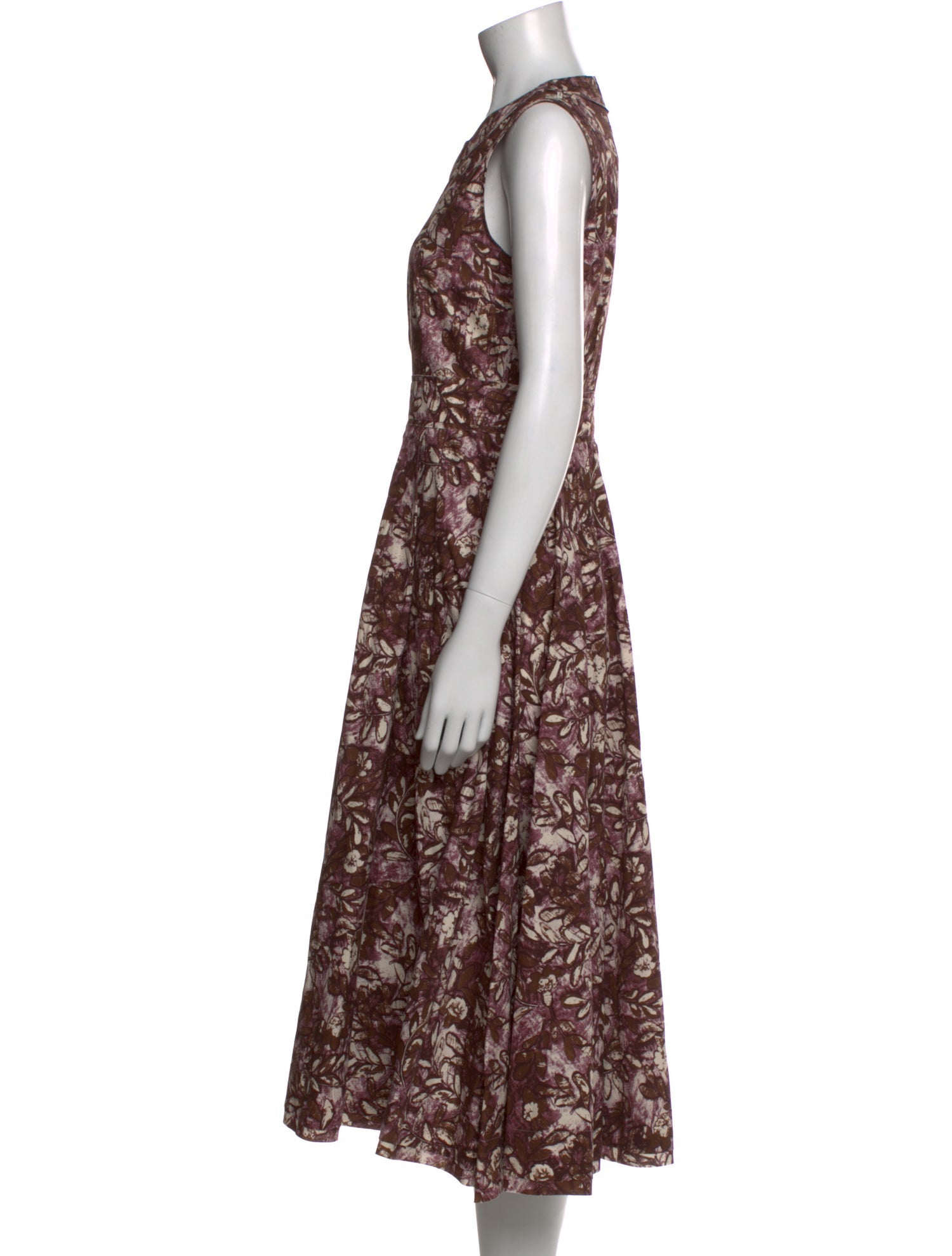 'S Max Mara Printed Long Dress