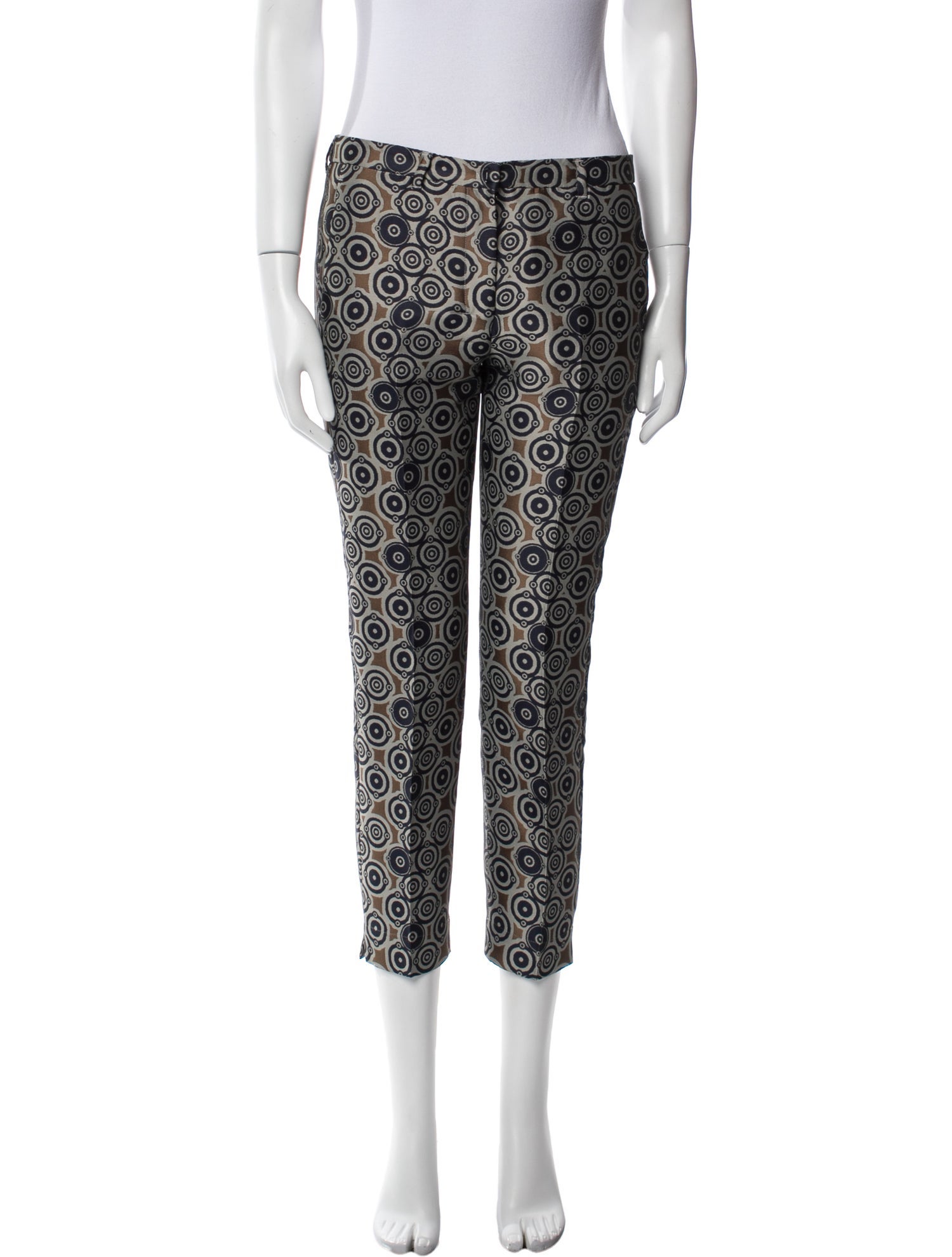 'S Max Mara Printed Straight Leg Pants