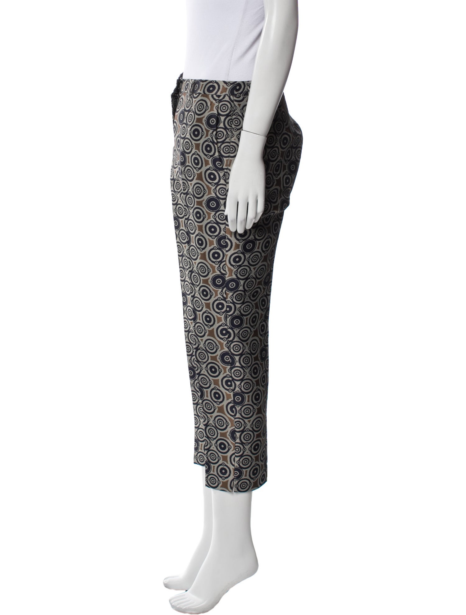 'S Max Mara Printed Straight Leg Pants