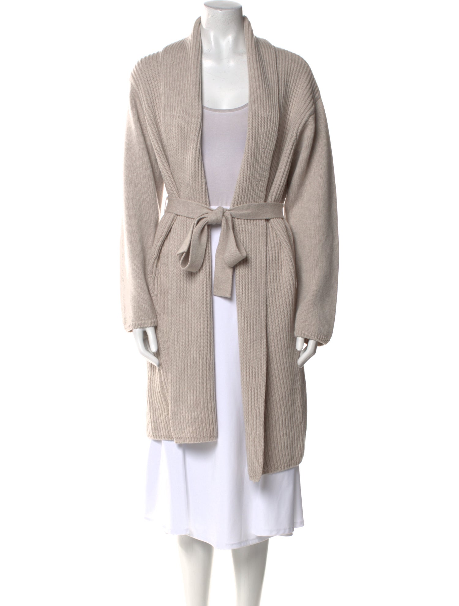 'S Max Mara Virgin Wool Open Front Sweater