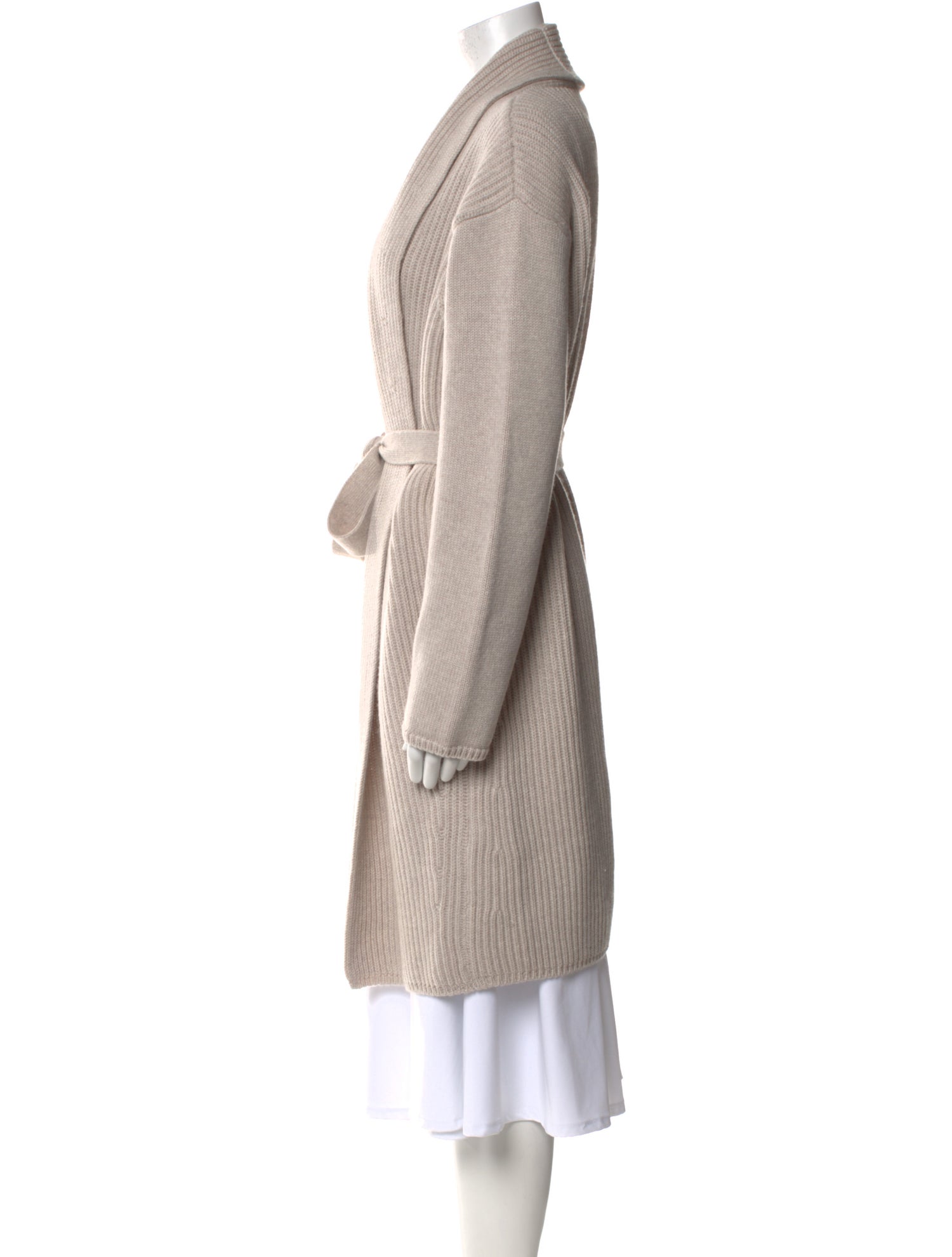 'S Max Mara Virgin Wool Open Front Sweater