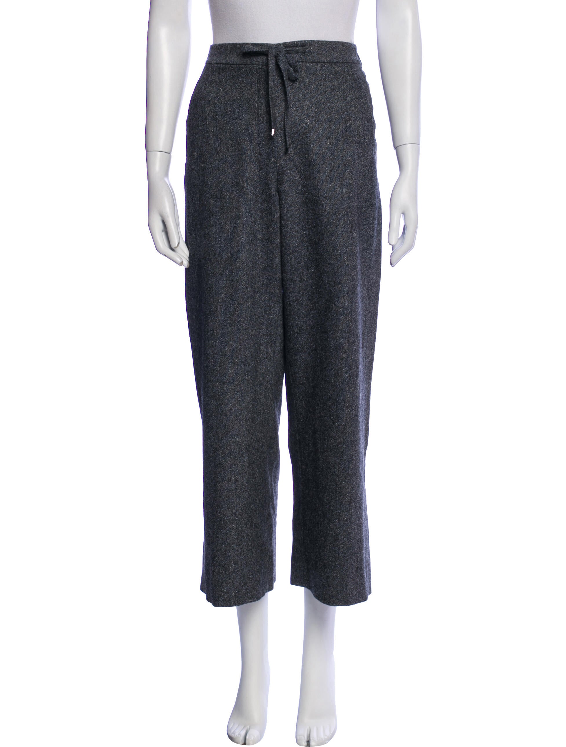 'S Max Mara Virgin Wool Wide Leg Pants