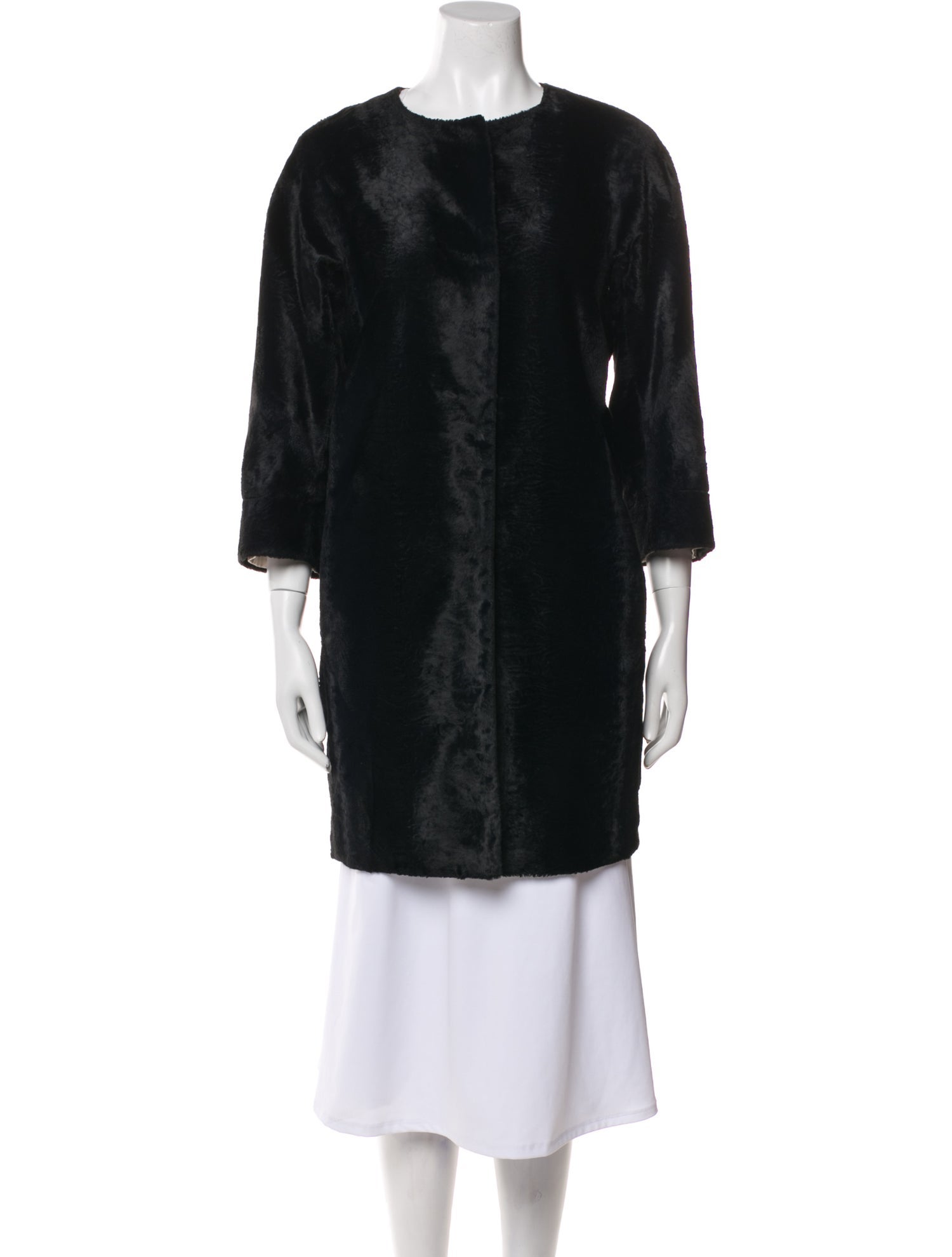 'S Max Mara Faux Fur Coat