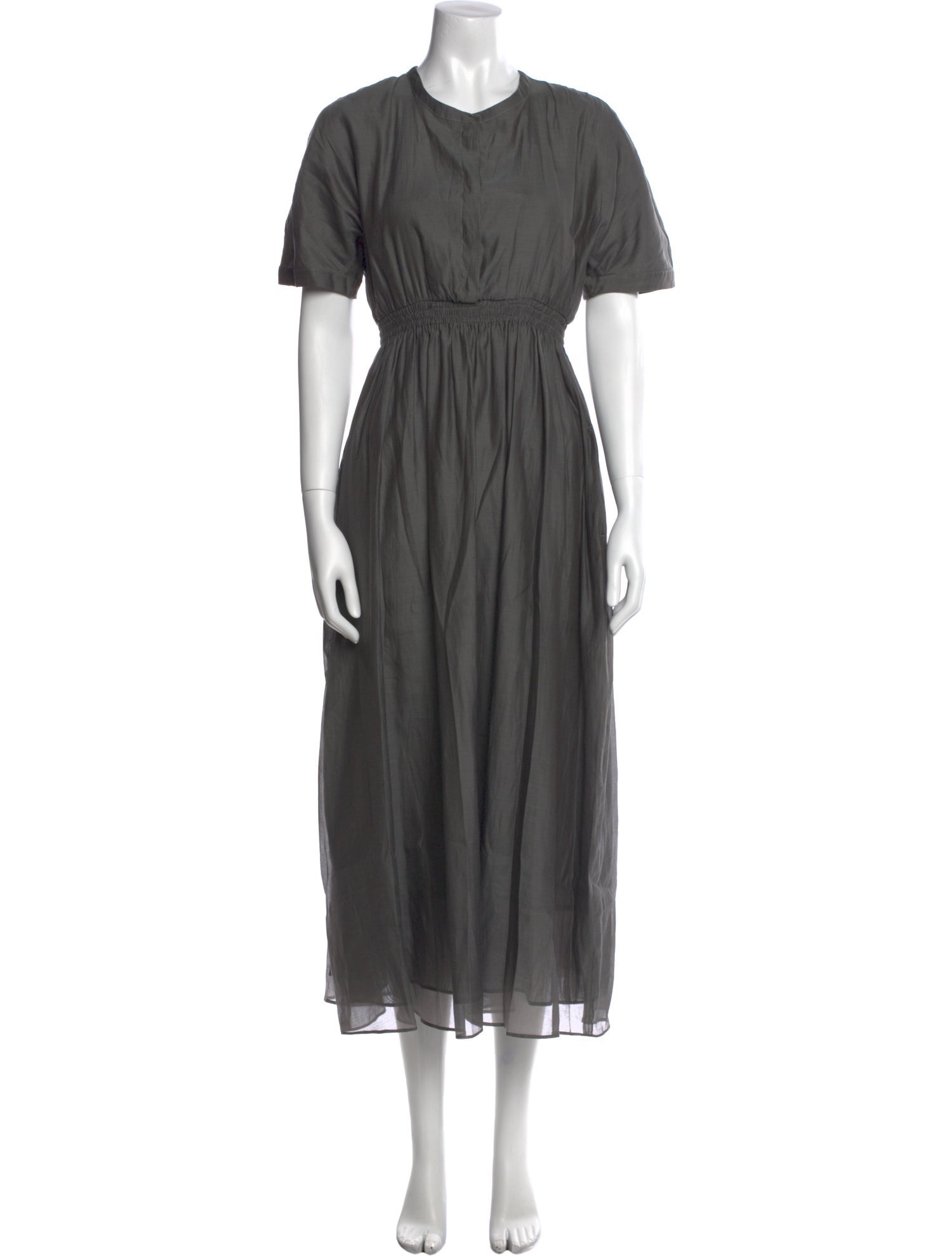 'S Max Mara Crew Neck Long Dress