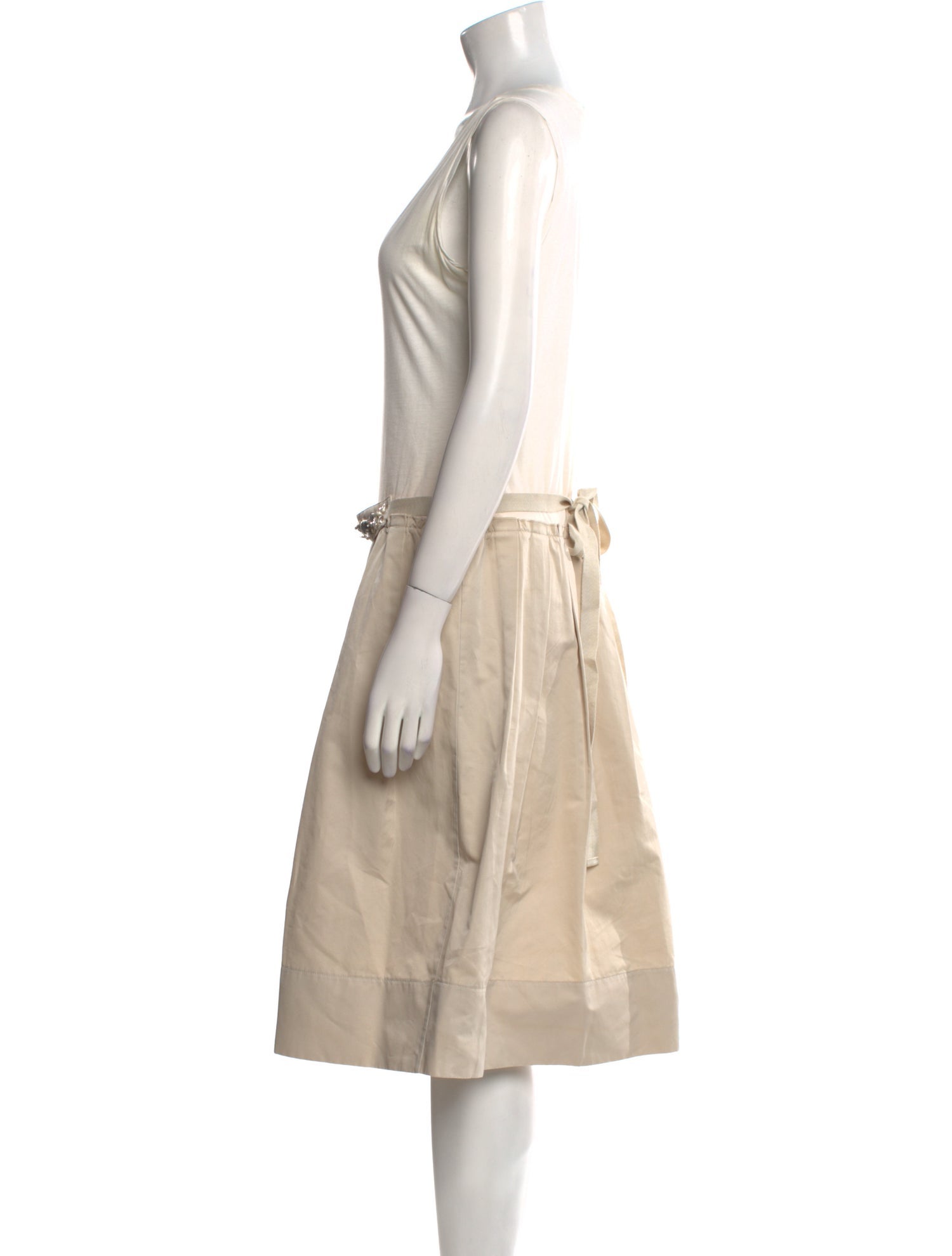 'S Max Mara Scoop Neck Midi Length Dress