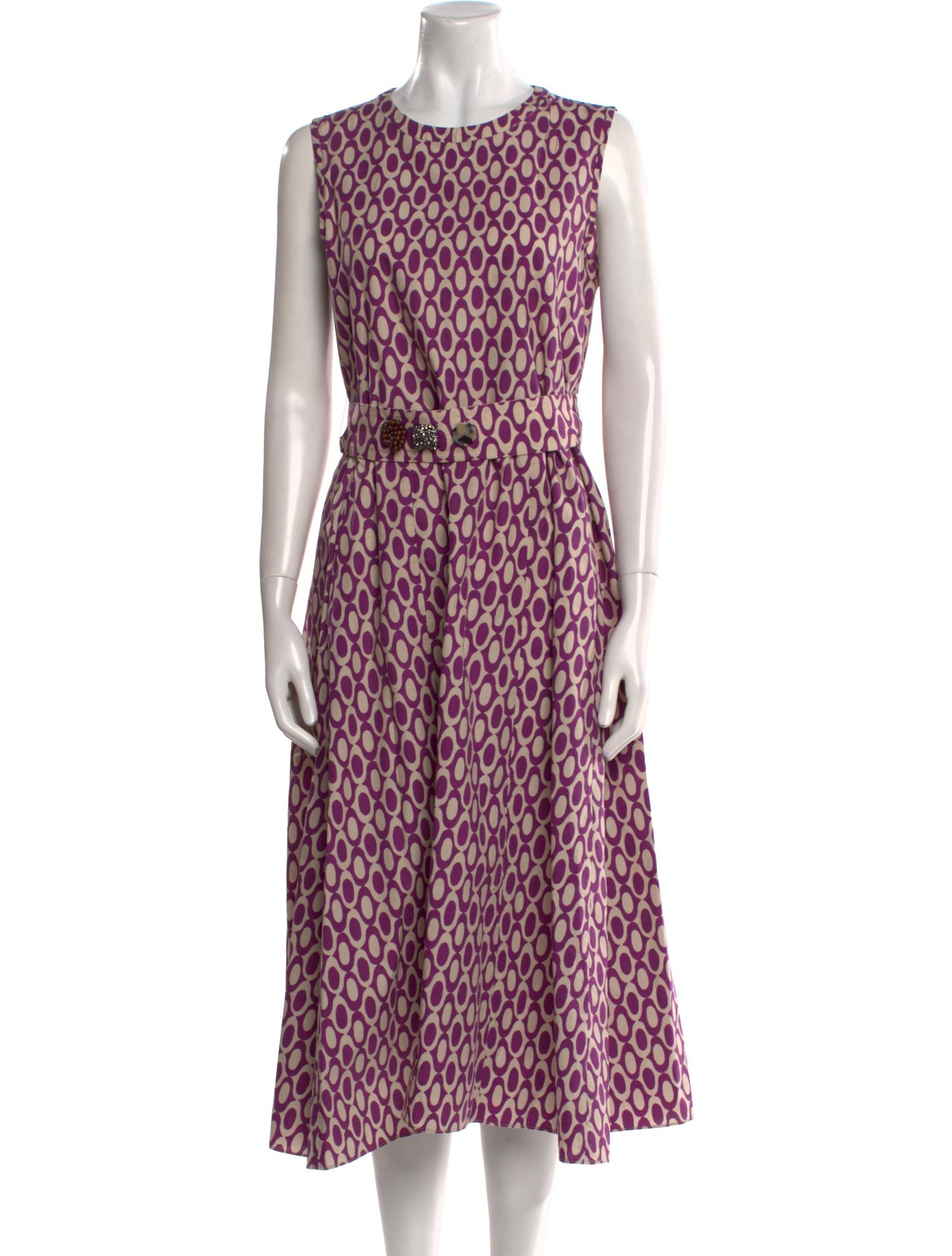 'S Max Mara Printed Long Dress