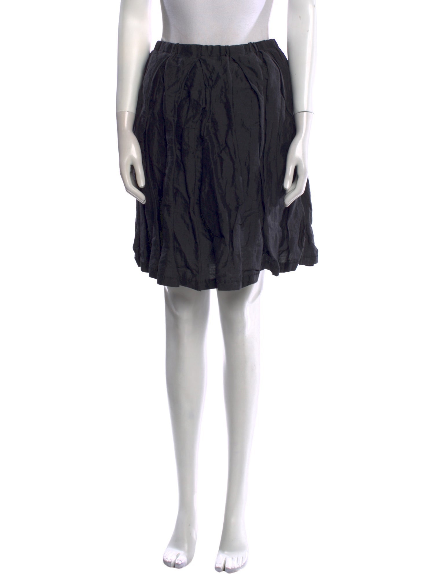 'S Max Mara Pleated Accents Knee-Length Skirt