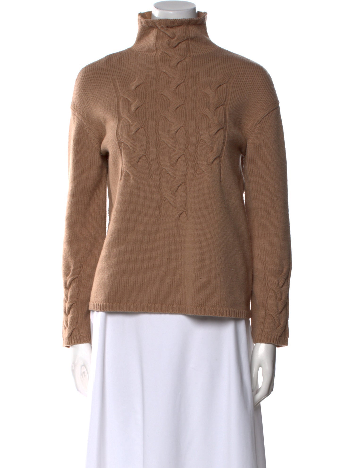 'S Max Mara Wool Mock Neck Sweater