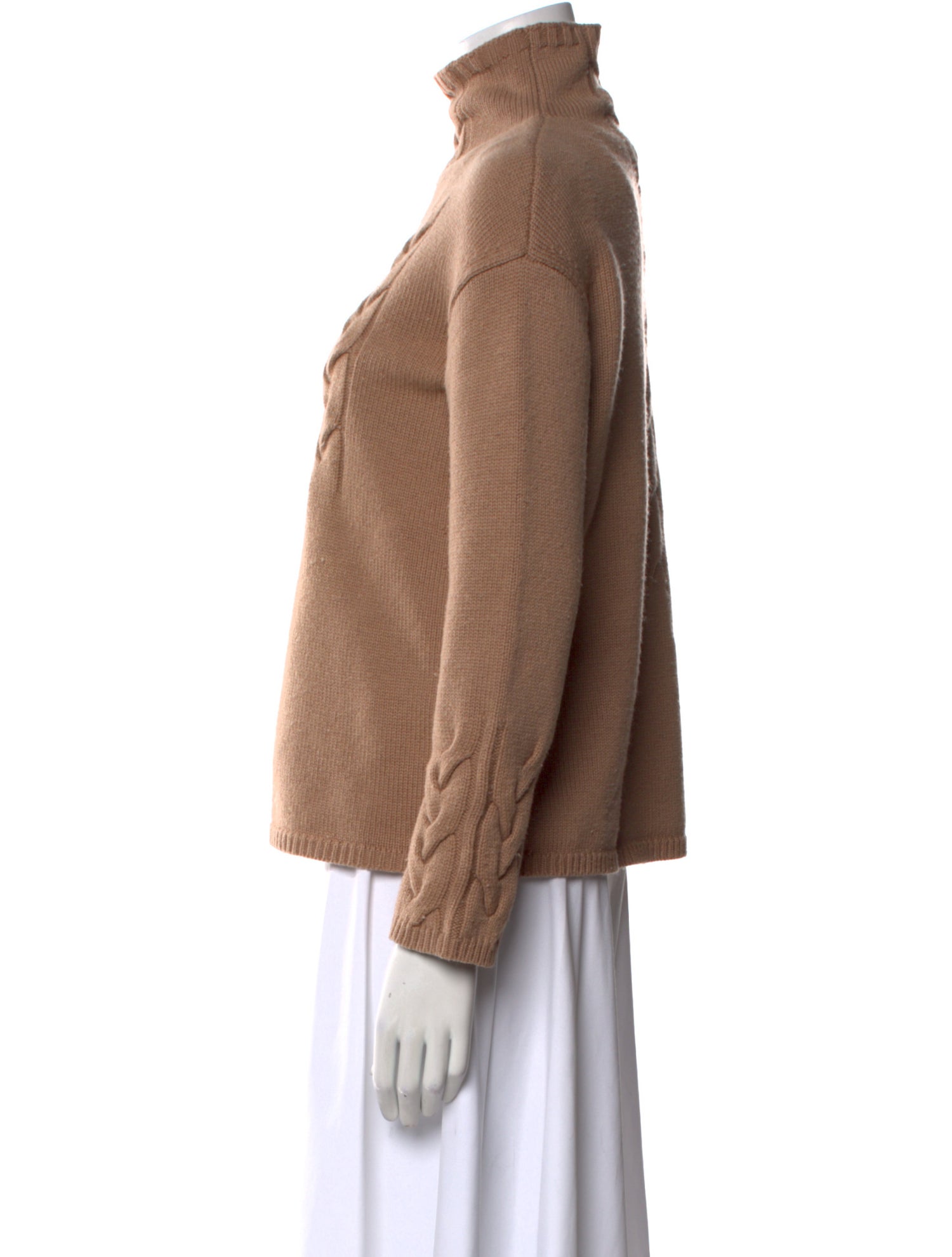 'S Max Mara Wool Mock Neck Sweater