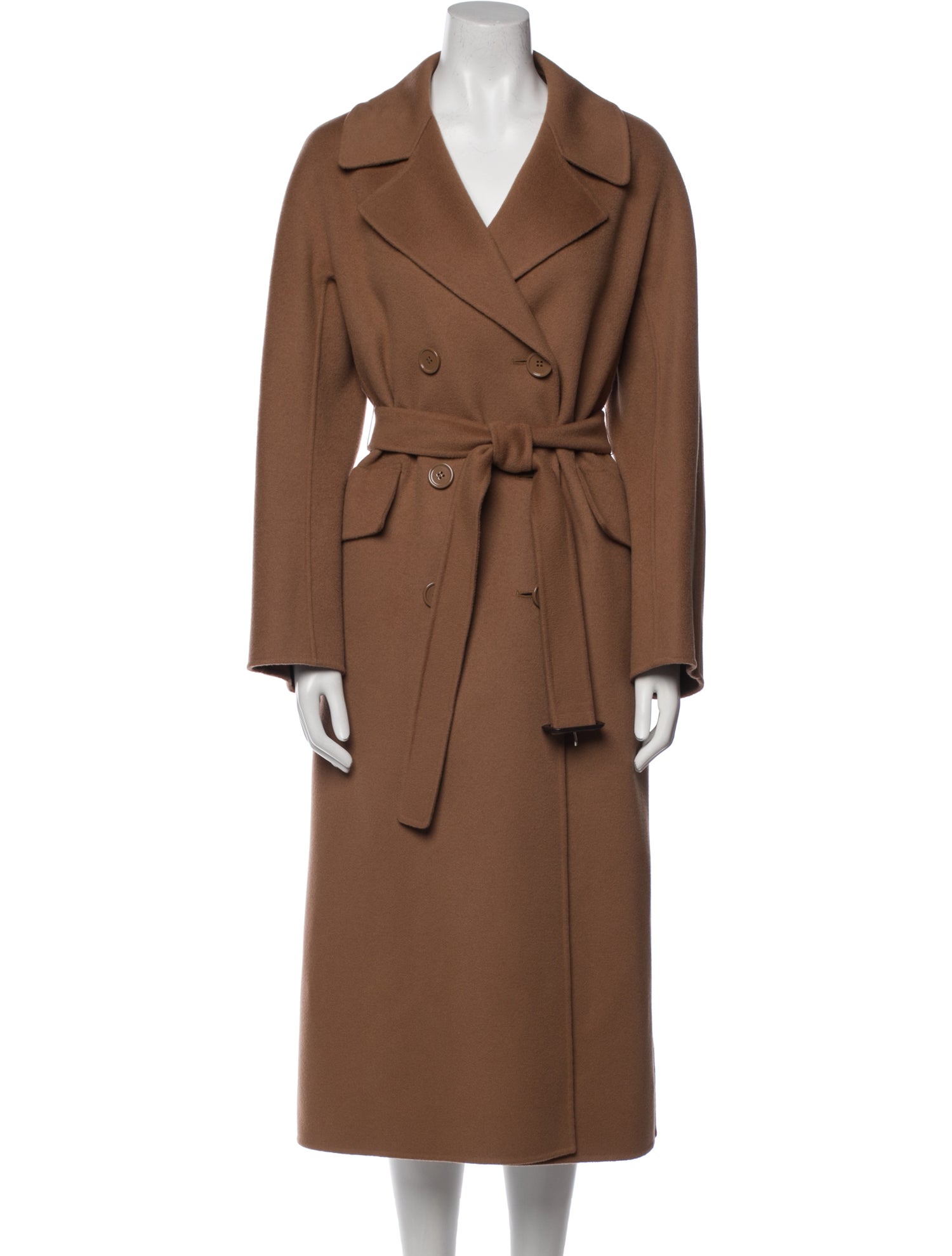 'S Max Mara Virgin Wool Trench Coat