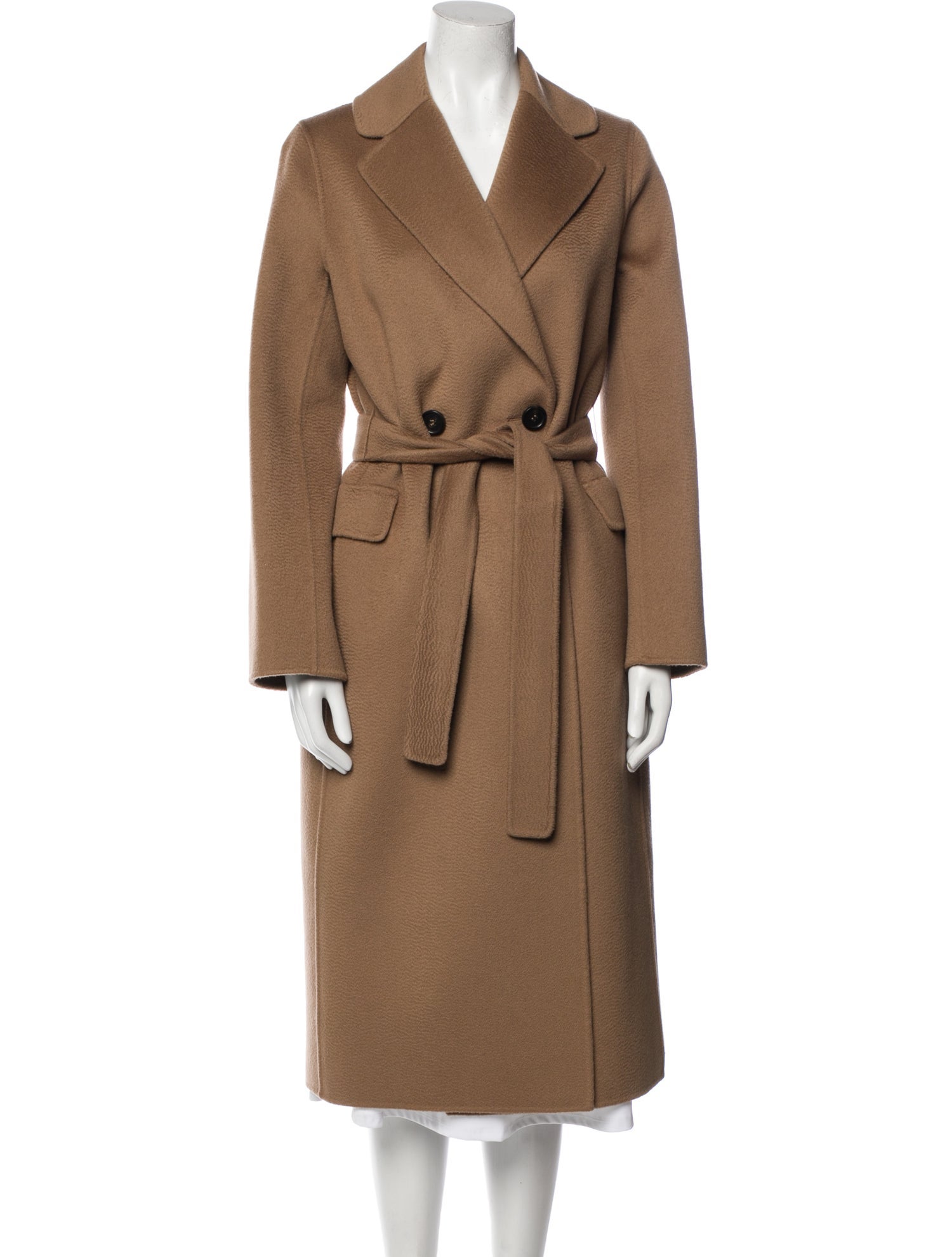 'S Max Mara Virgin Wool Trench Coat
