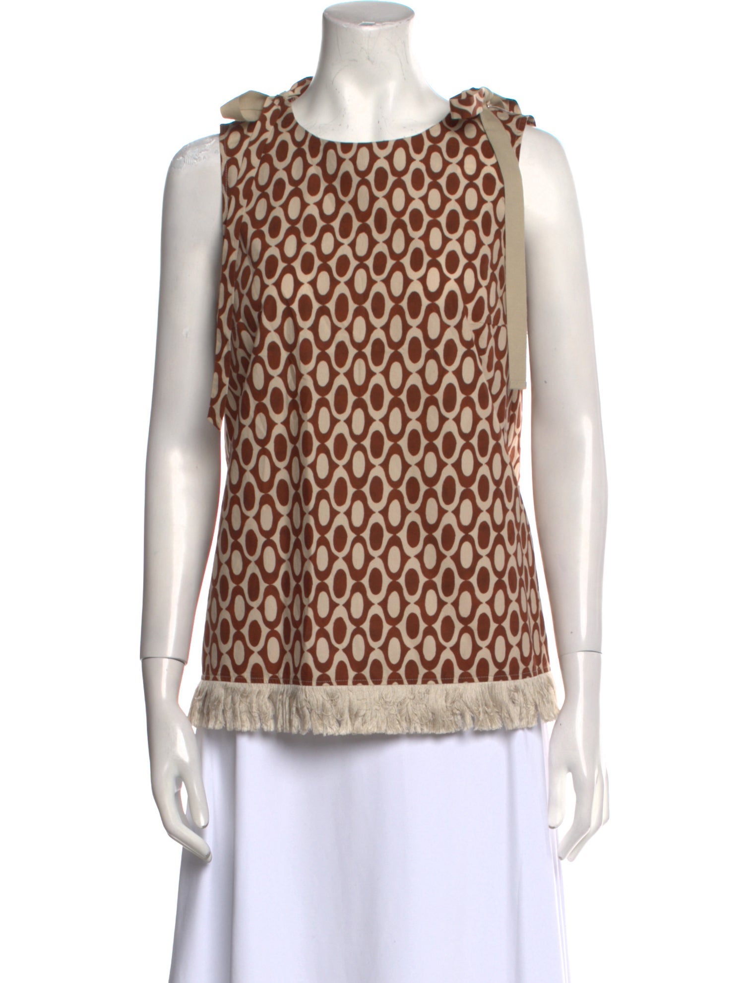 'S Max Mara Printed Crew Neck Top