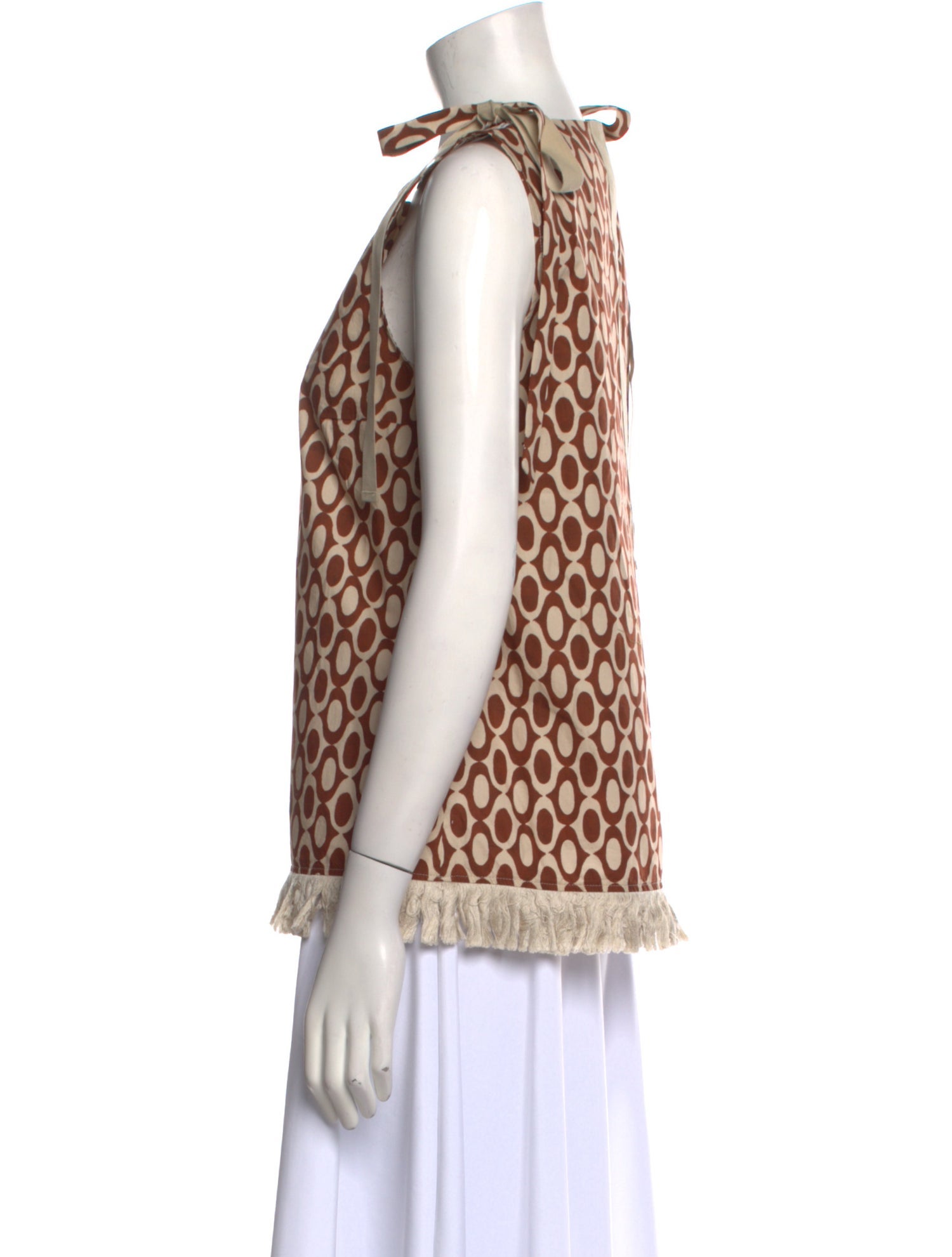 'S Max Mara Printed Crew Neck Top