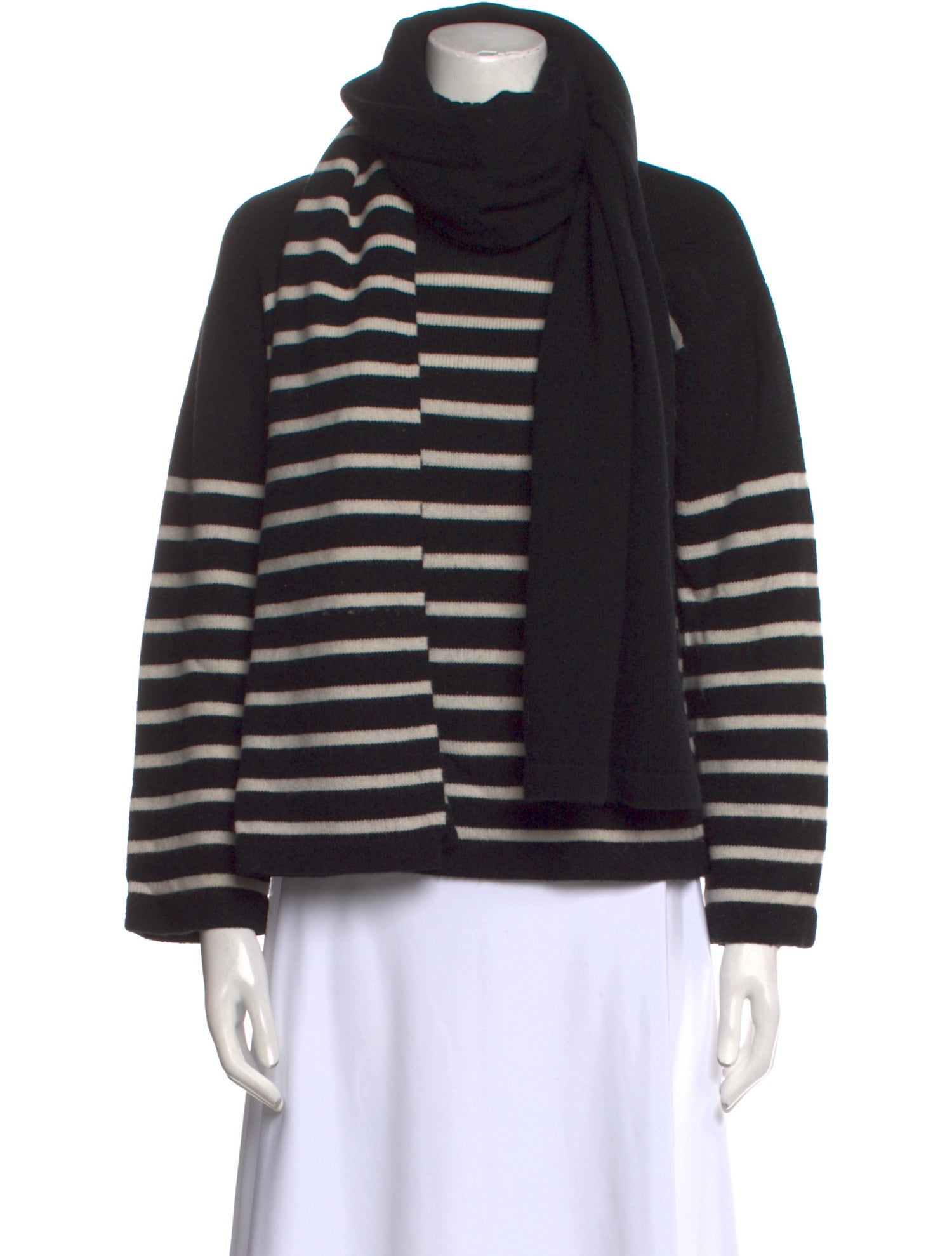 'S Max Mara Striped Turtleneck Sweater