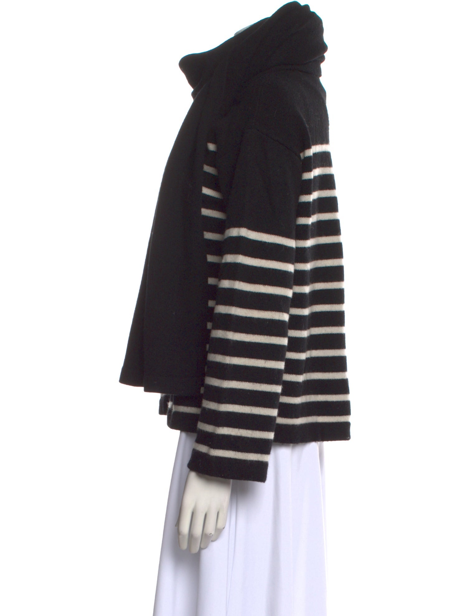 'S Max Mara Striped Turtleneck Sweater