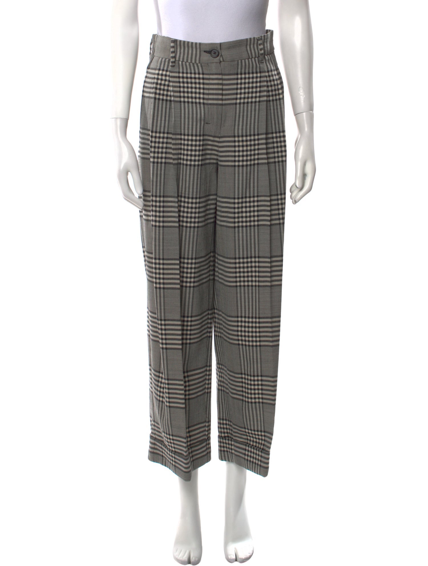 'S Max Mara Virgin Wool Straight Leg Pants