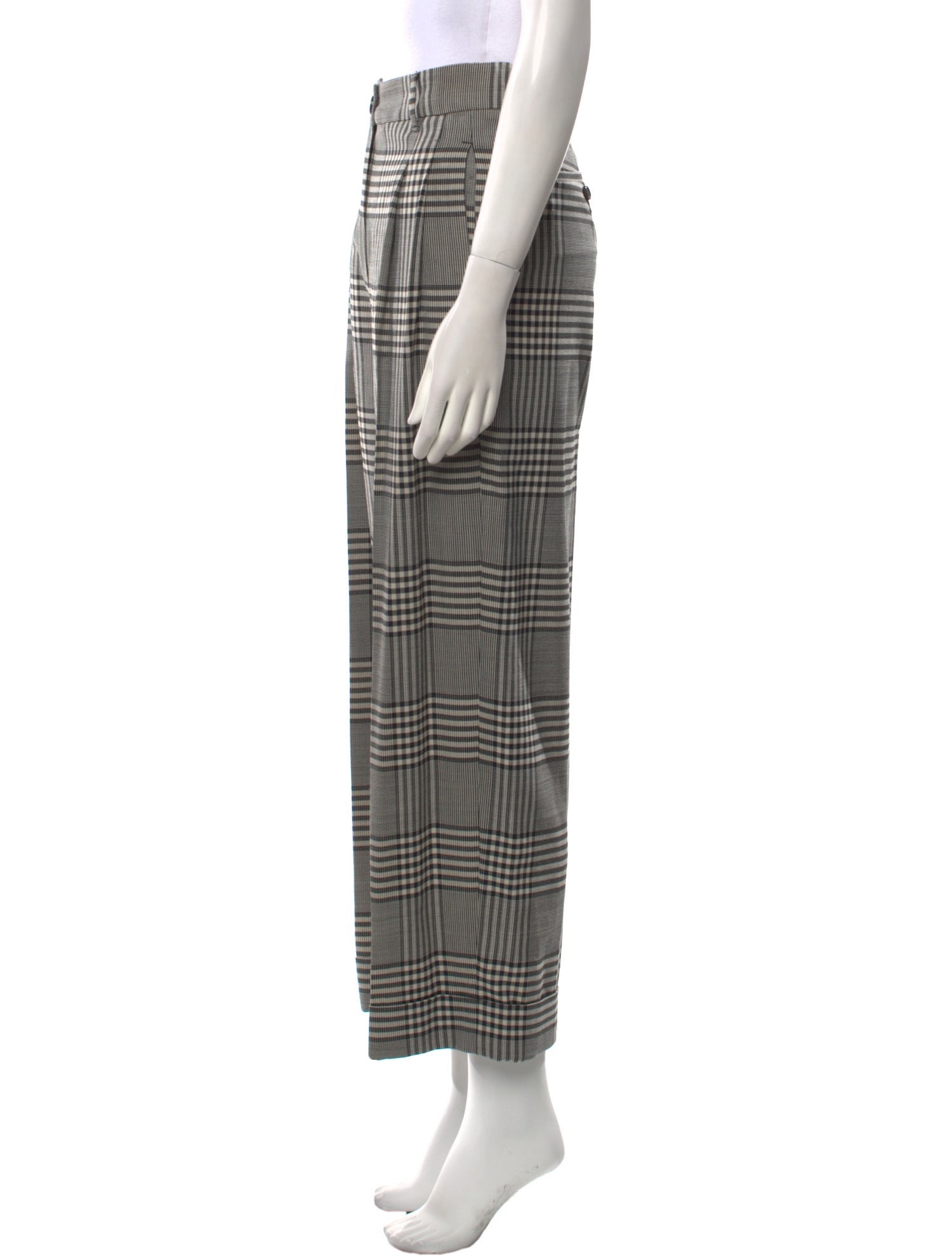 'S Max Mara Virgin Wool Straight Leg Pants