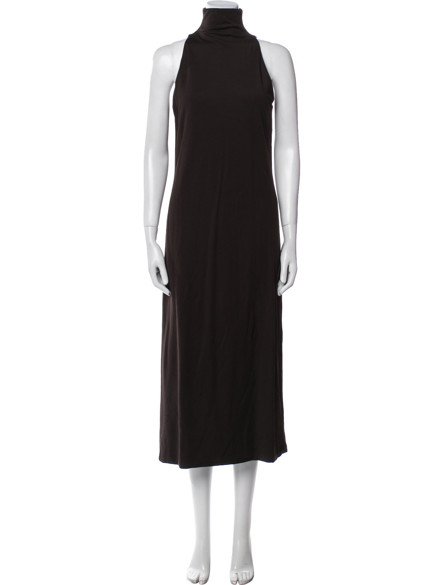 'S Max Mara Turtleneck Midi Length Dress