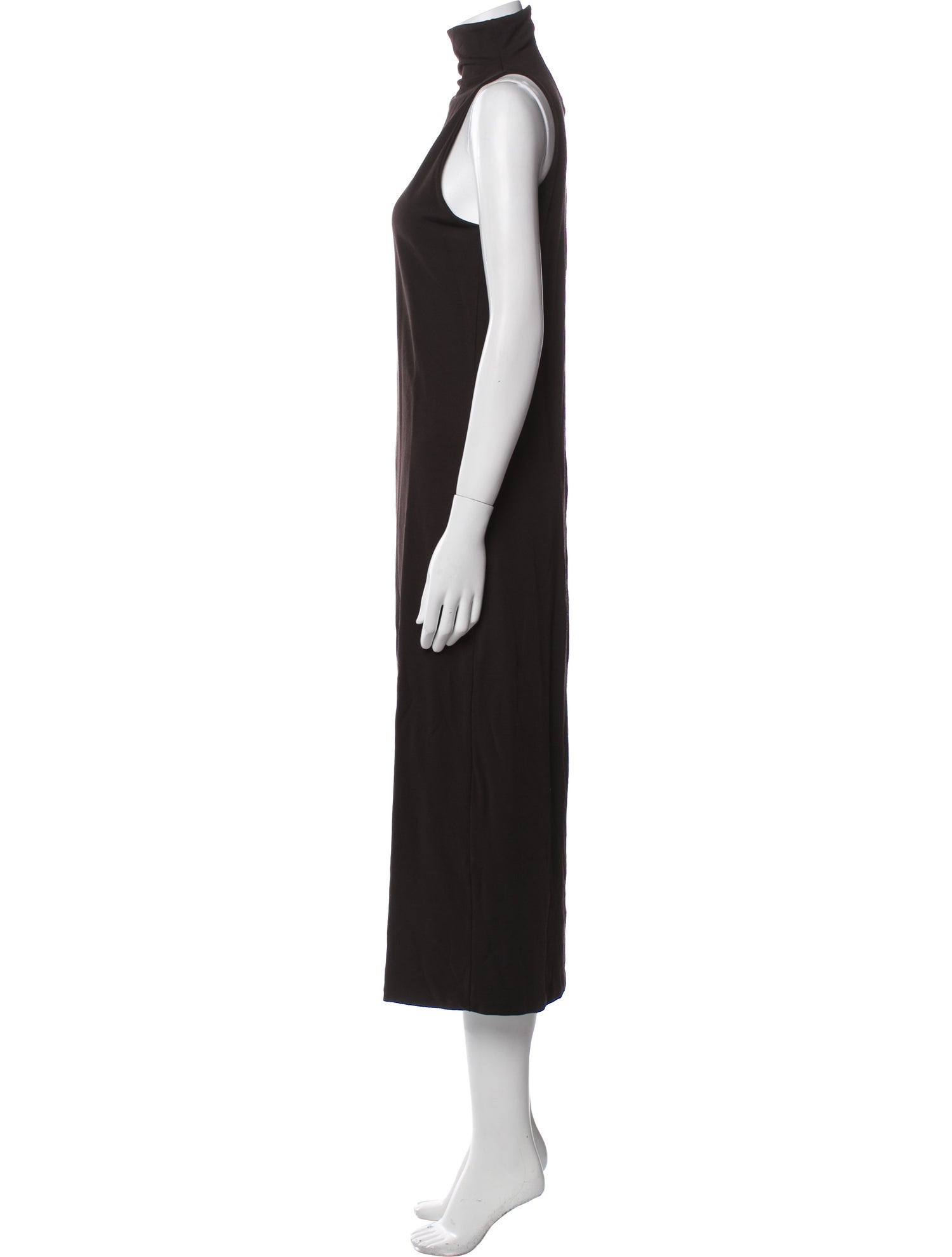 'S Max Mara Turtleneck Midi Length Dress