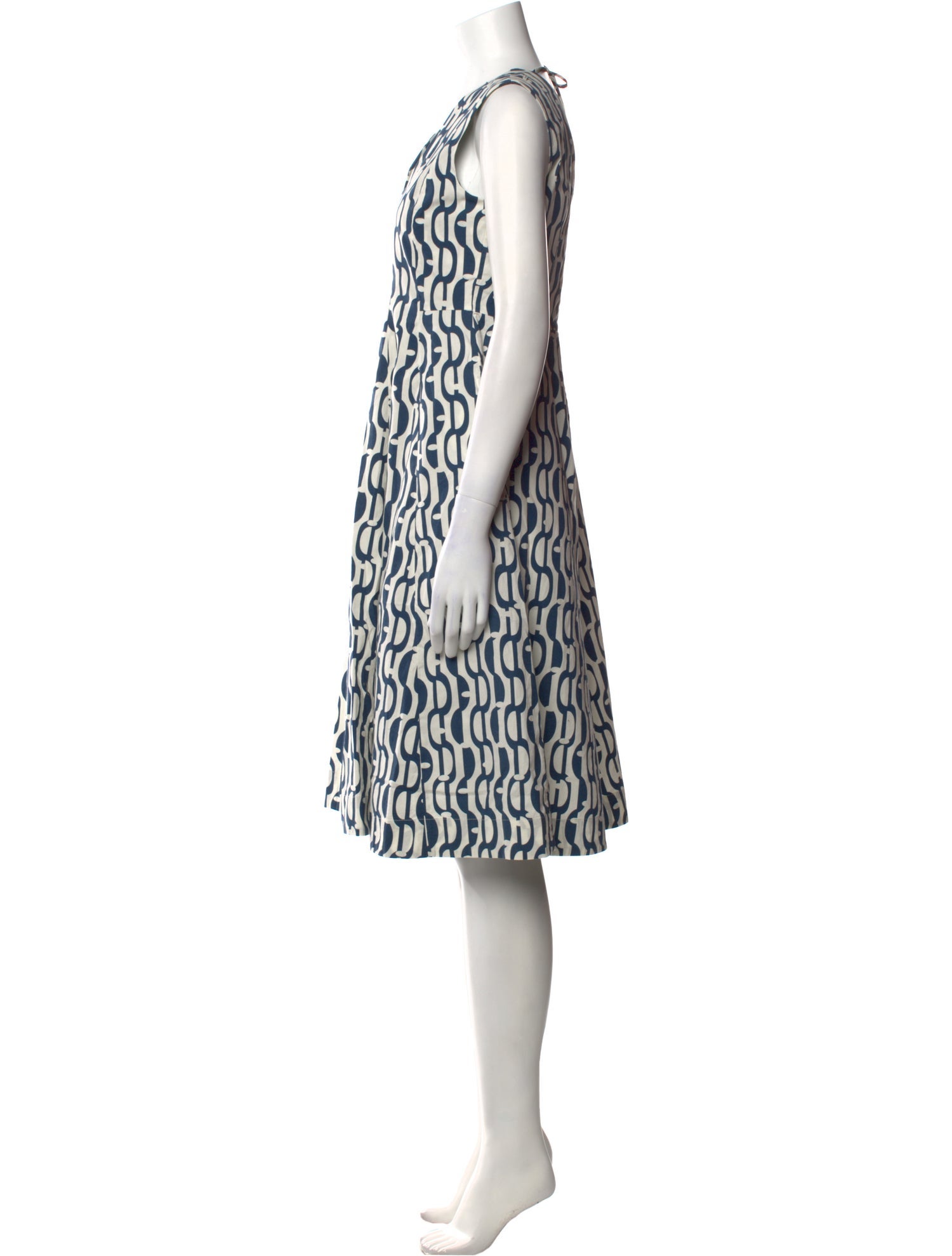 'S Max Mara Printed Knee-Length Dress