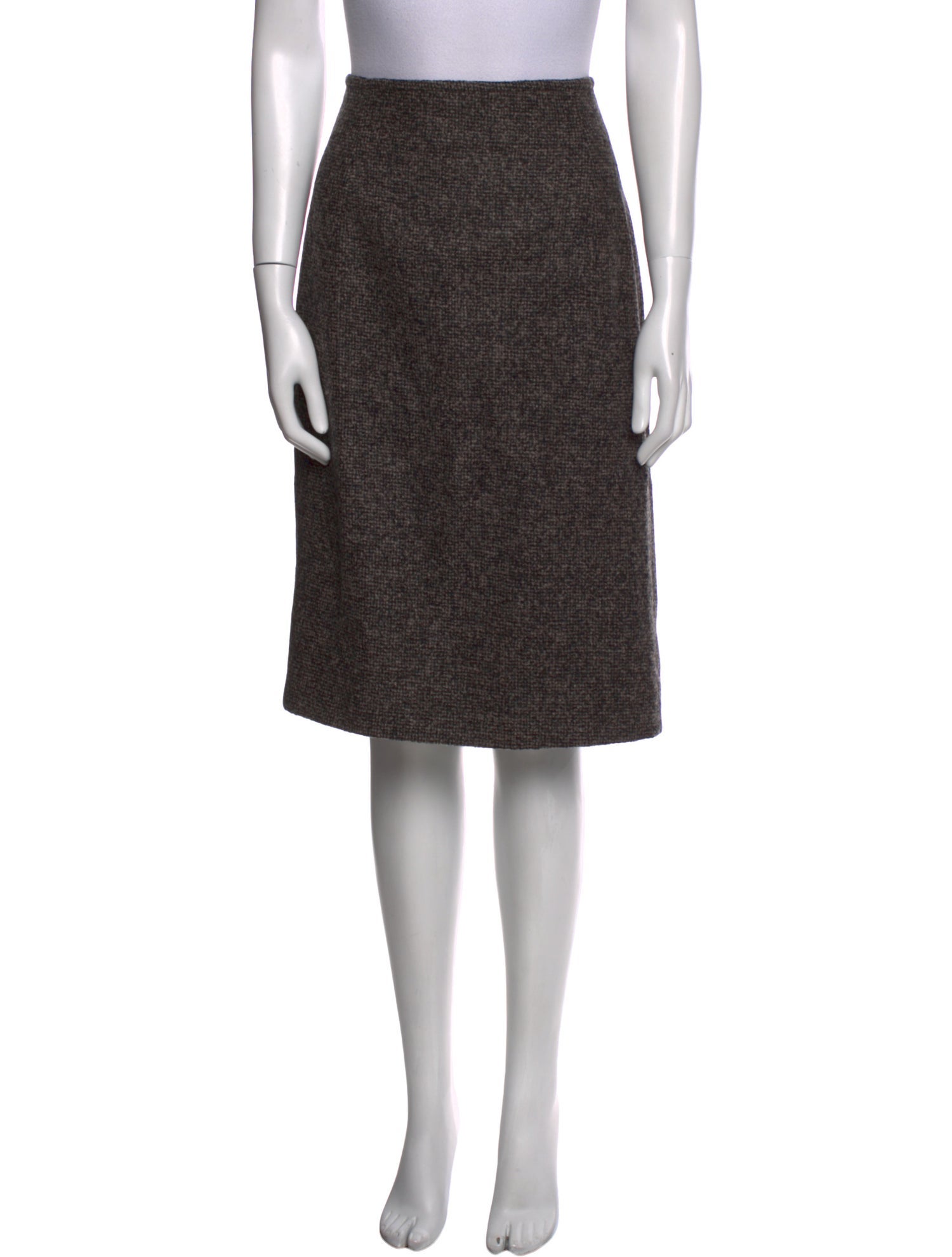 'S Max Mara Virgin Wool Knee-Length Skirt