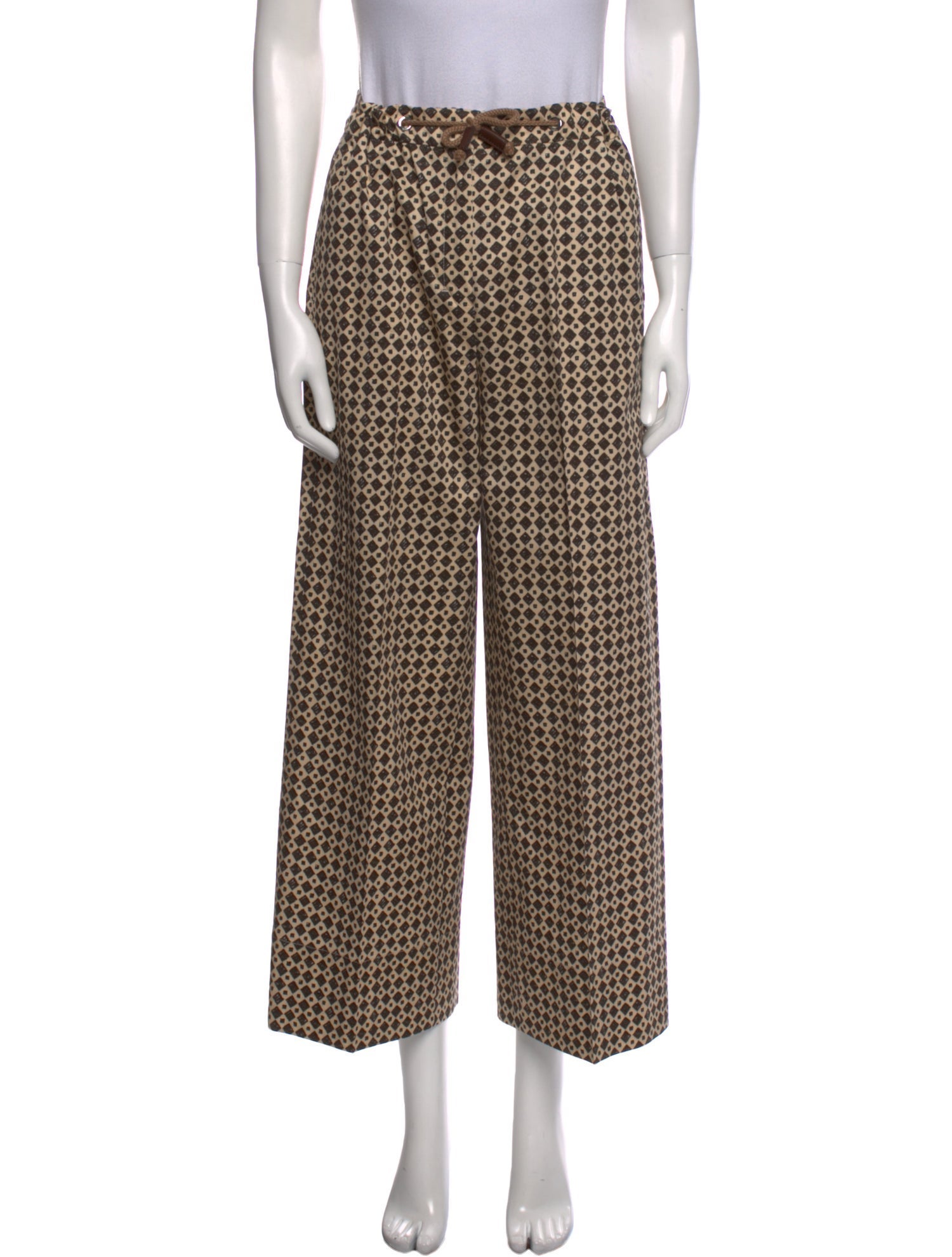 'S Max Mara Printed Wide Leg Pants