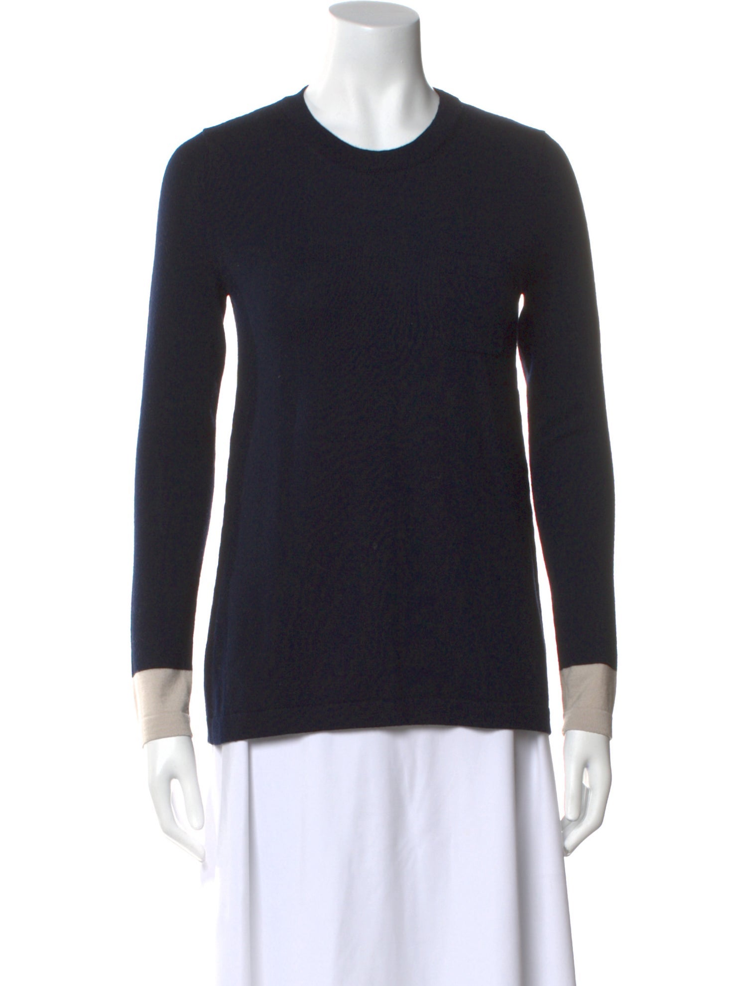 'S Max Mara Virgin Wool Crew Neck Sweater