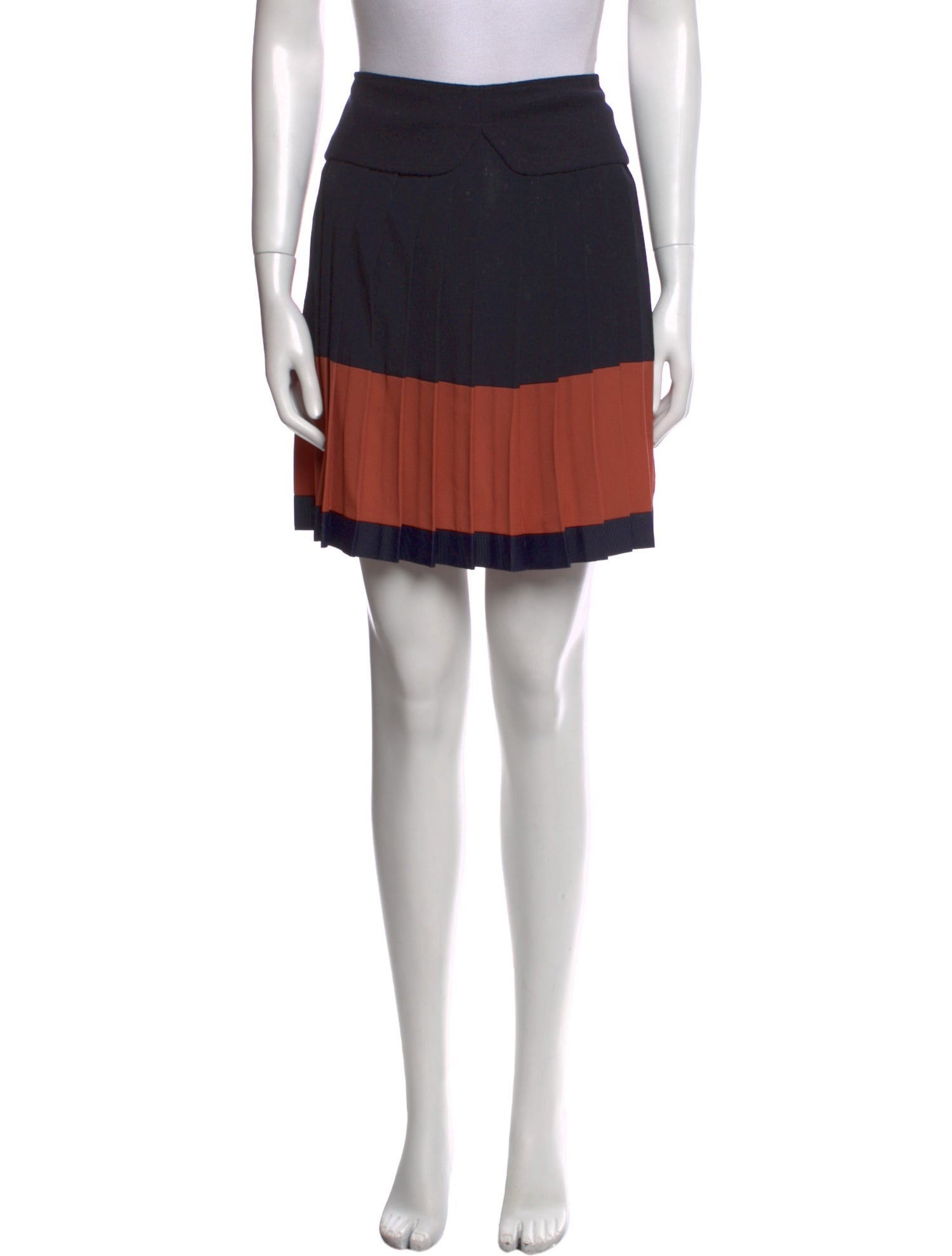'S Max Mara Colorblock Pattern Mini Skirt