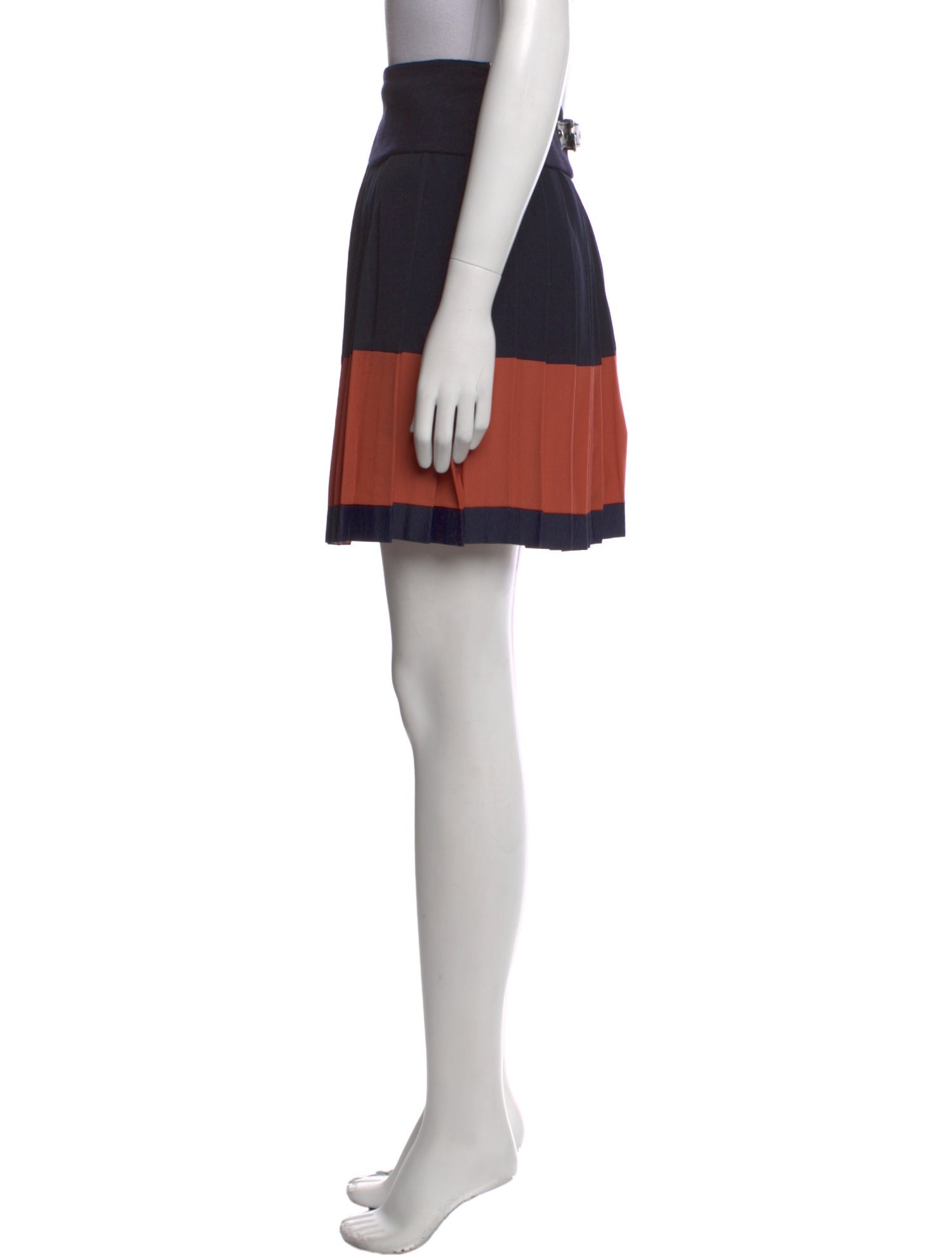 'S Max Mara Colorblock Pattern Mini Skirt