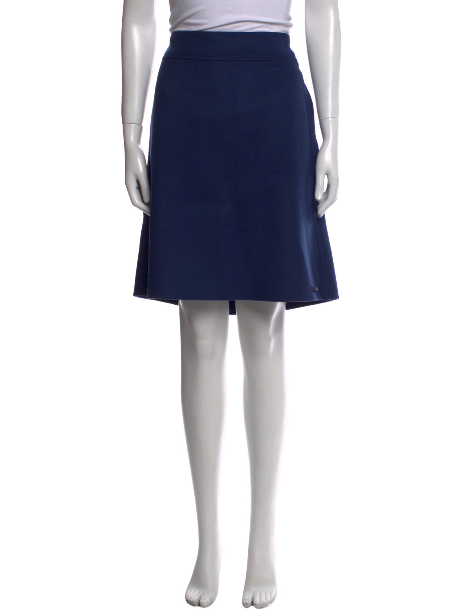 'S Max Mara Virgin Wool Knee-Length Skirt