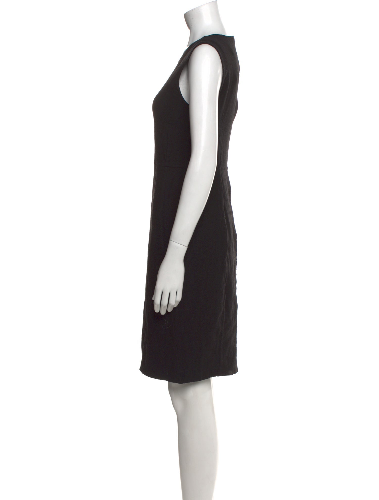 'S Max Mara Crew Neck Knee-Length Dress