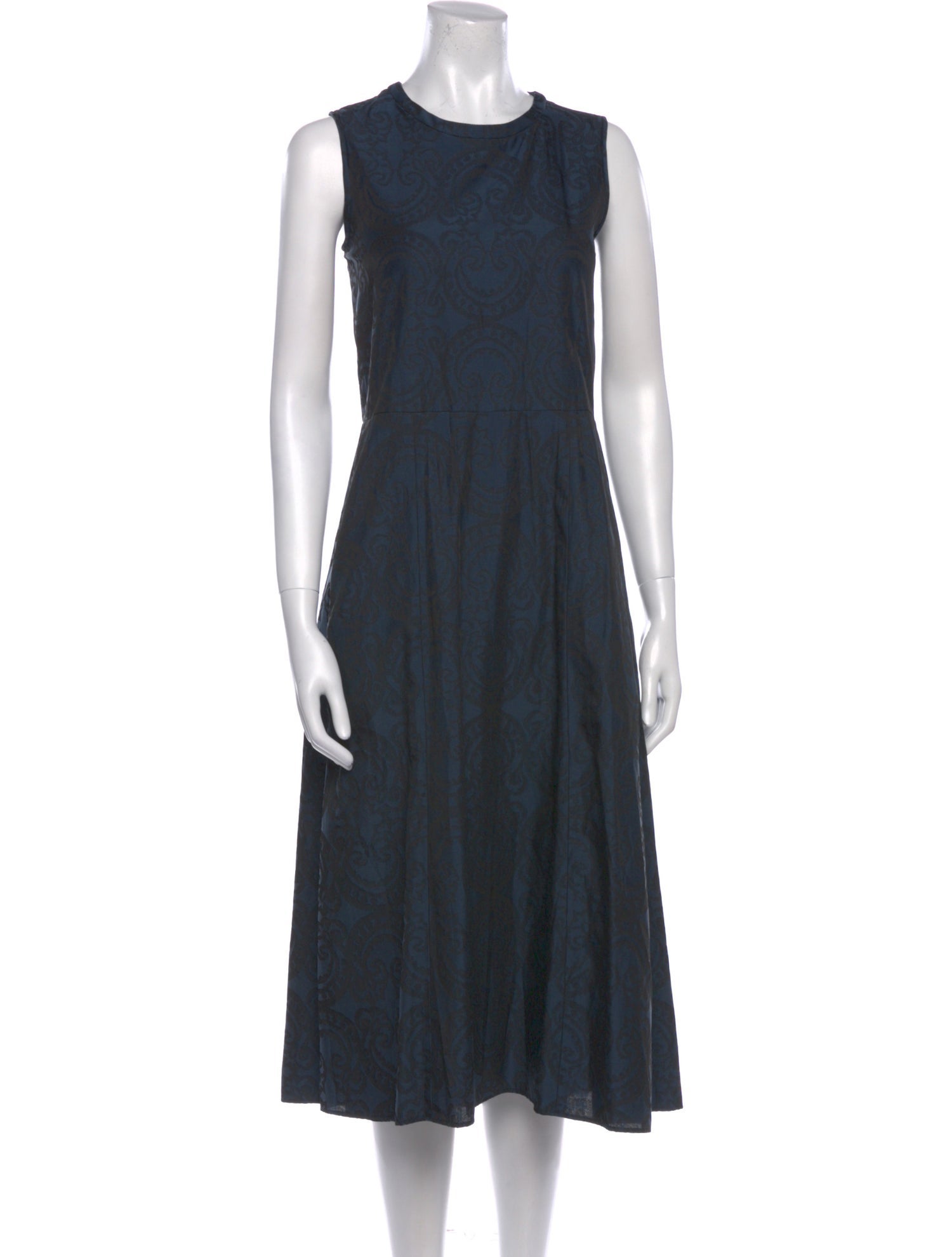'S Max Mara Crew Neck Long Dress