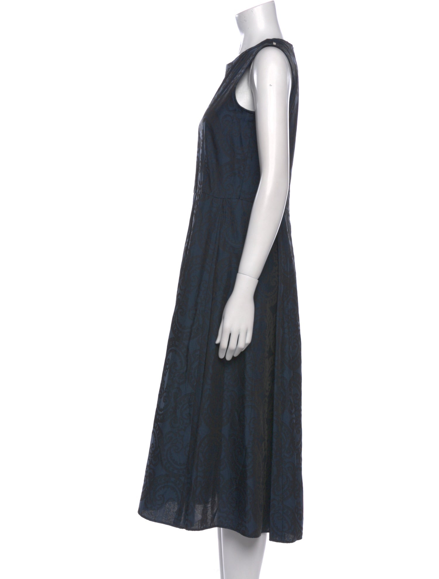 'S Max Mara Crew Neck Long Dress