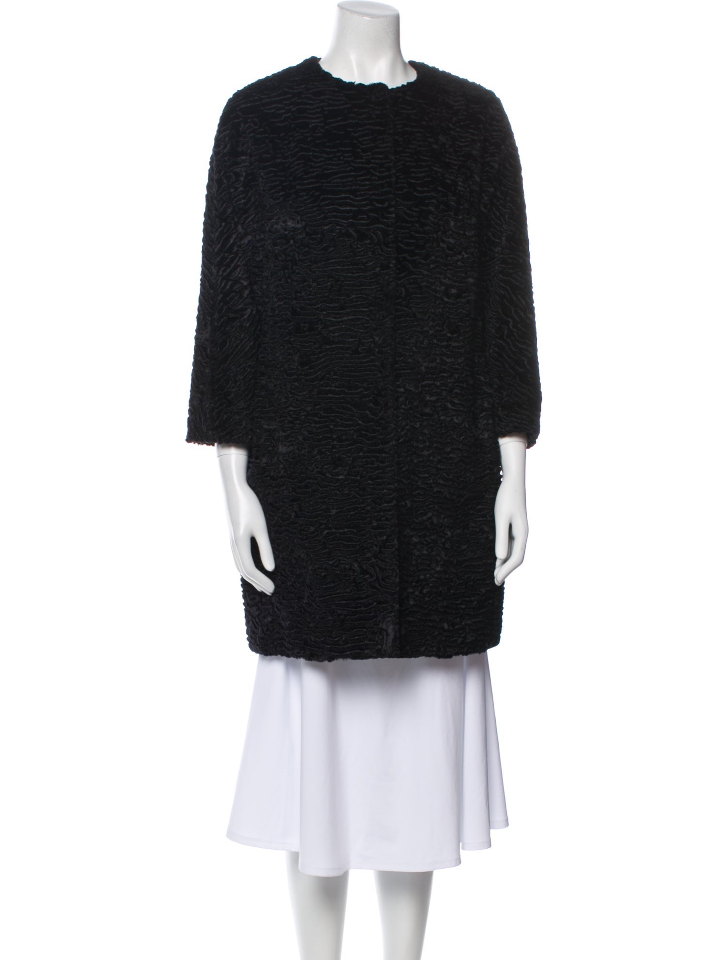 'S Max Mara Faux Fur Coat