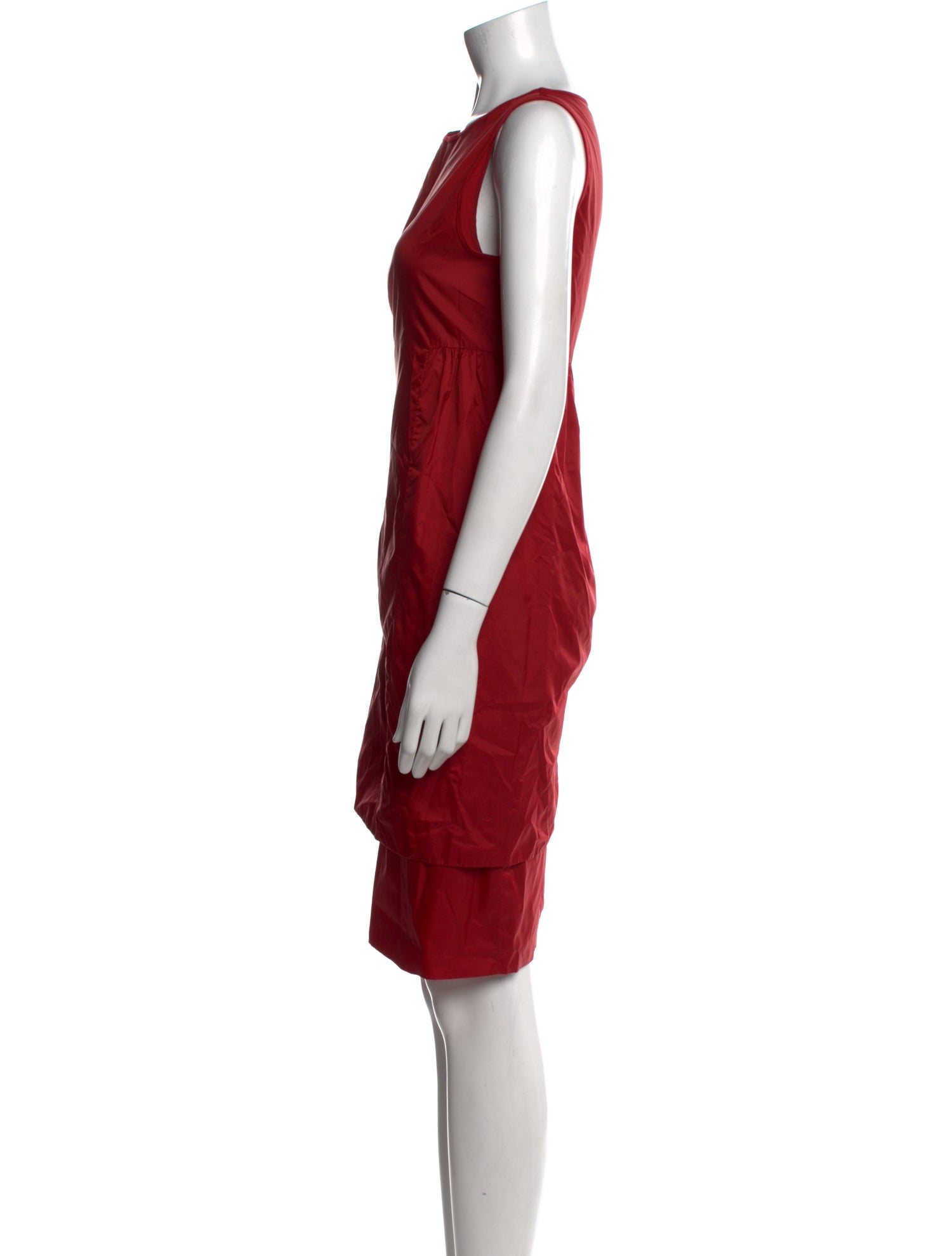 'S Max Mara Bateau Neckline Knee-Length Dress