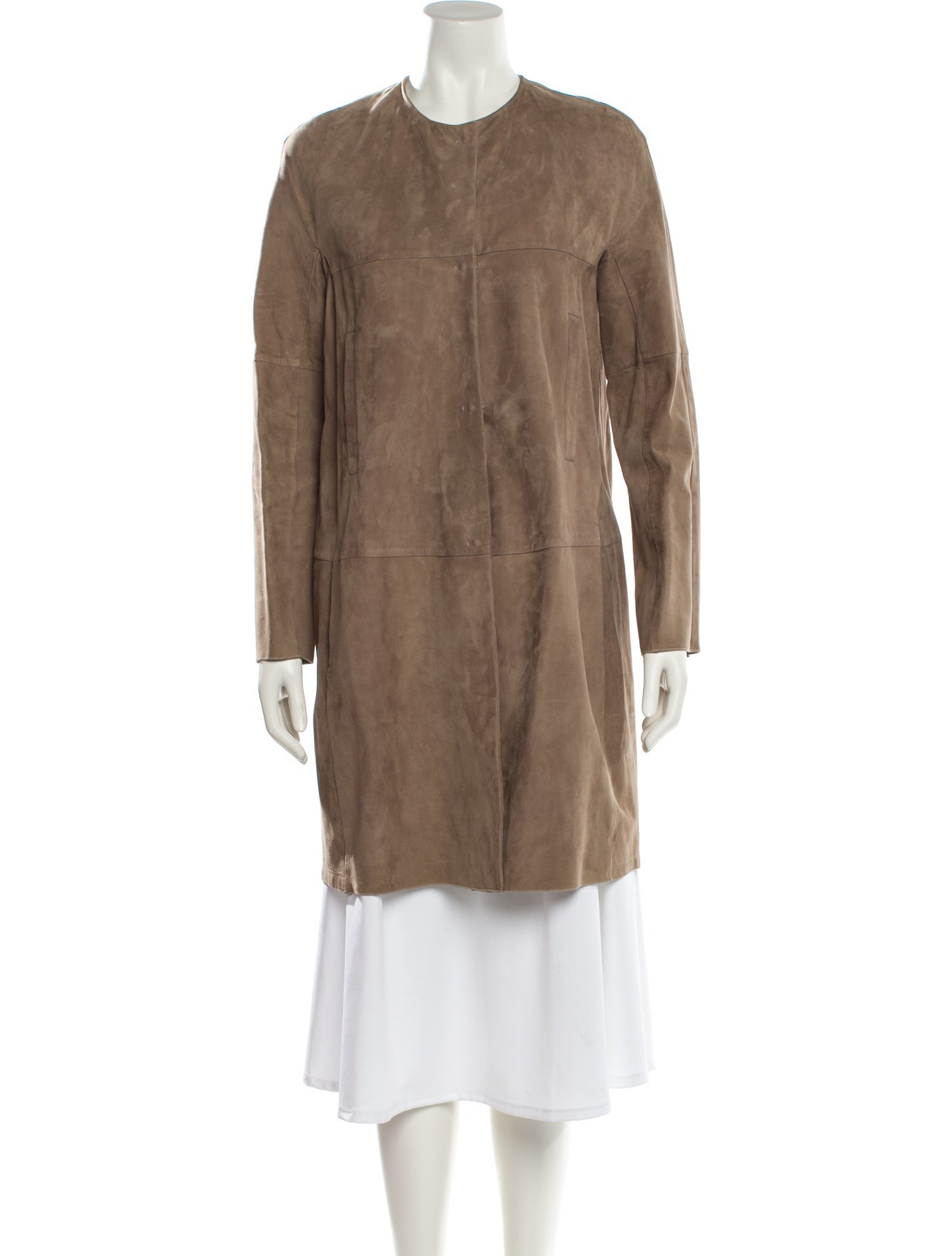 'S Max Mara Suede Trench Coat