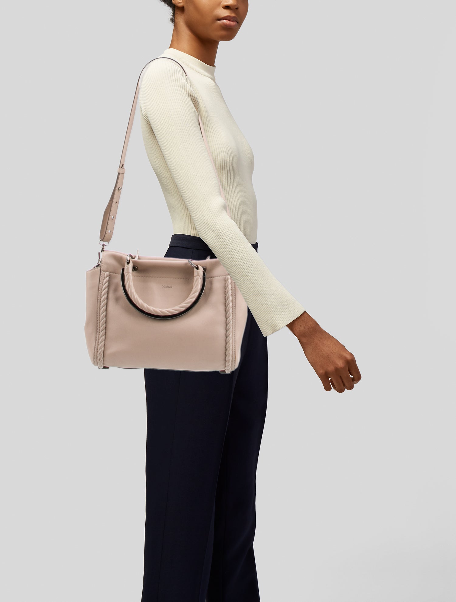 'S Max Mara Leather Top Handle Bag