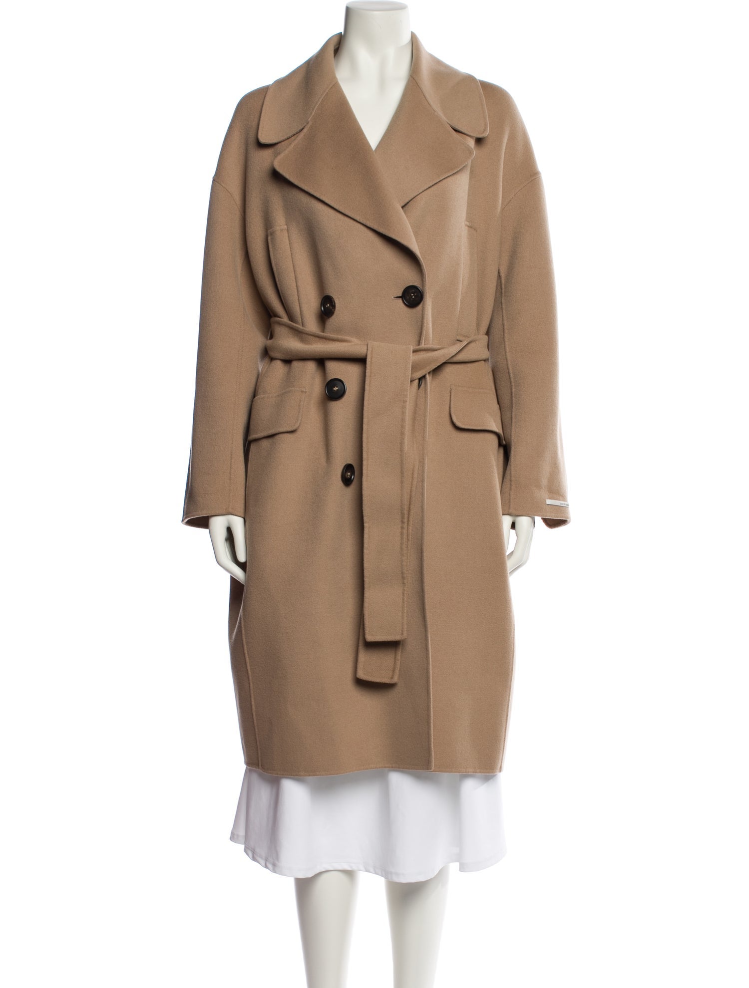 'S Max Mara Virgin Wool Trench Coat