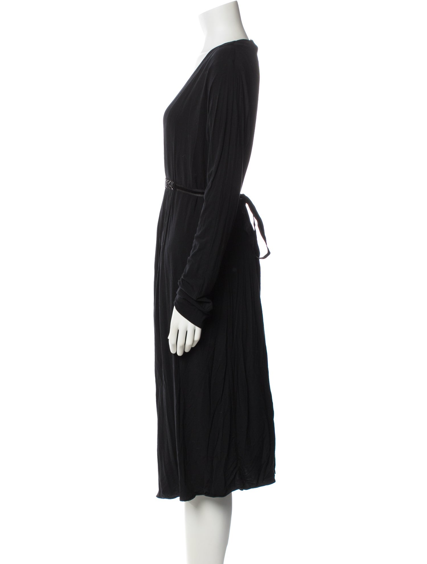 'S Max Mara V-Neck Midi Length Dress