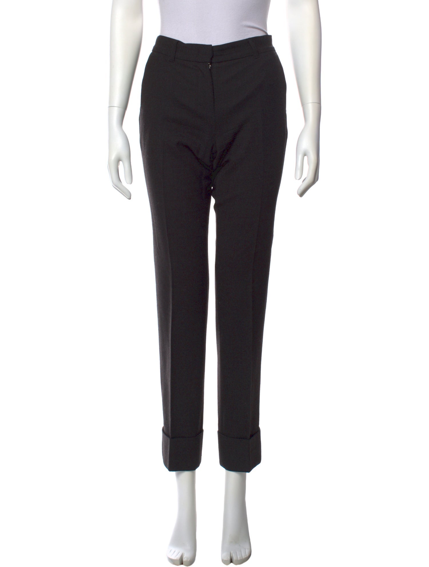 'S Max Mara Virgin Wool Straight Leg Pants