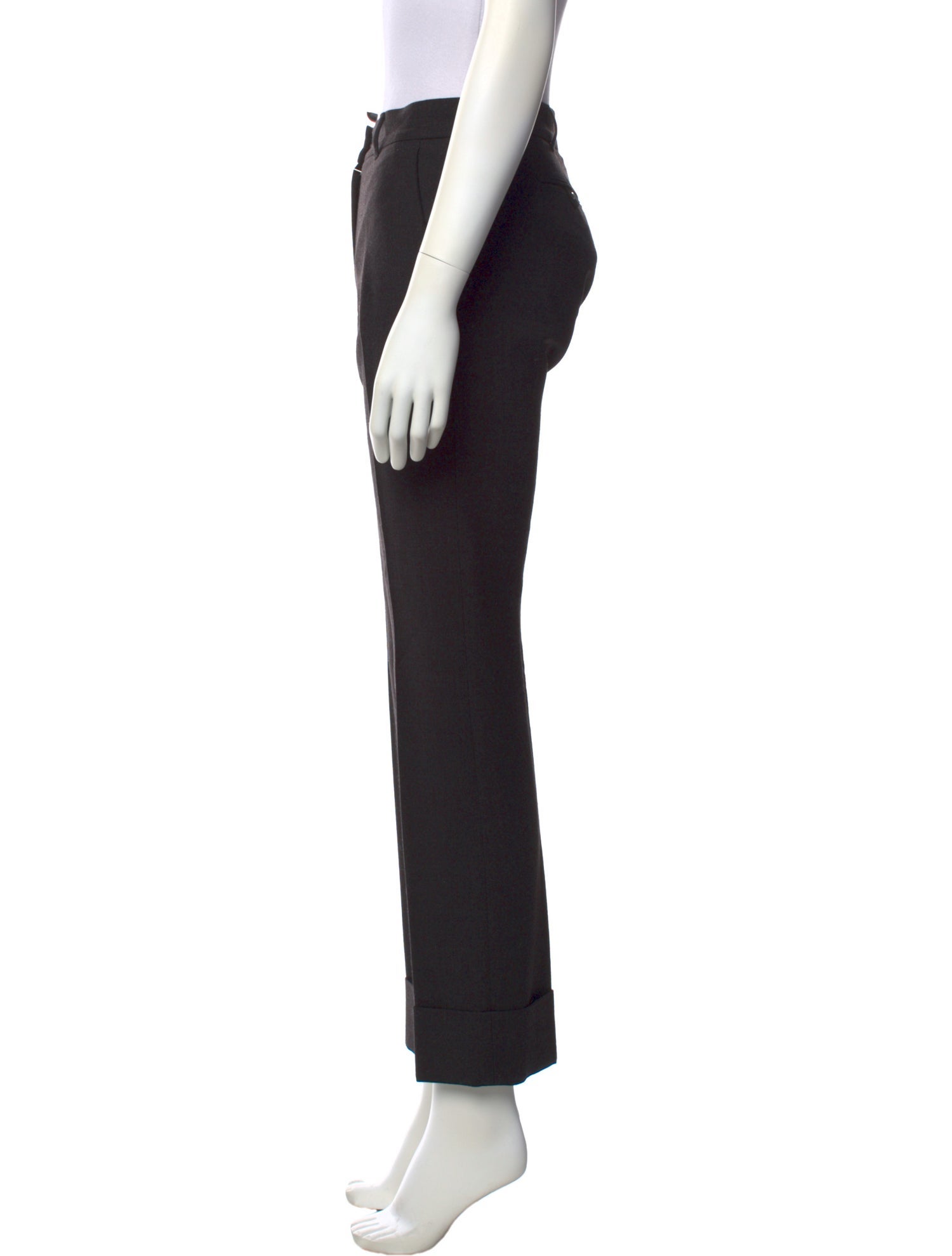 'S Max Mara Virgin Wool Straight Leg Pants