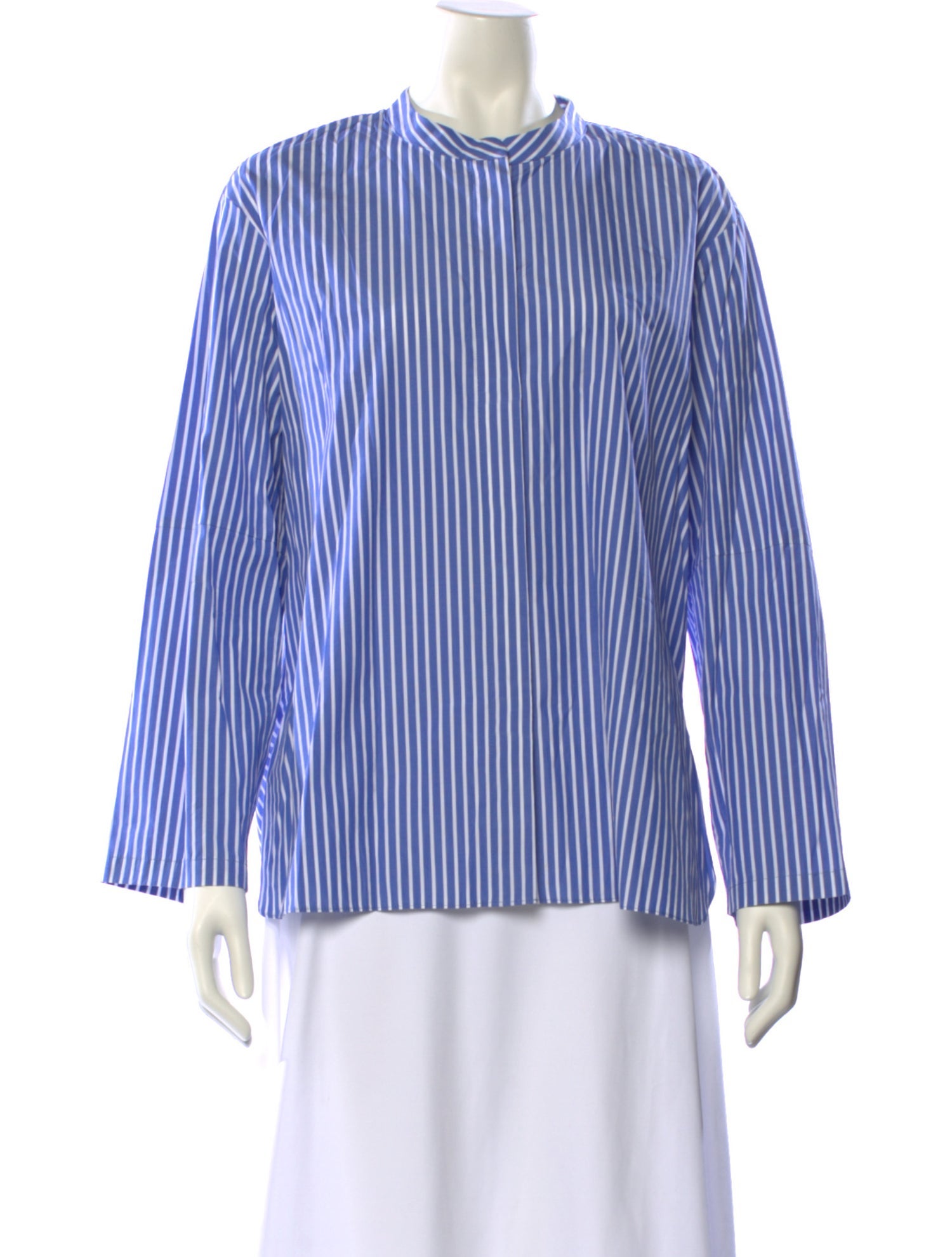 'S Max Mara Striped Crew Neck Blouse